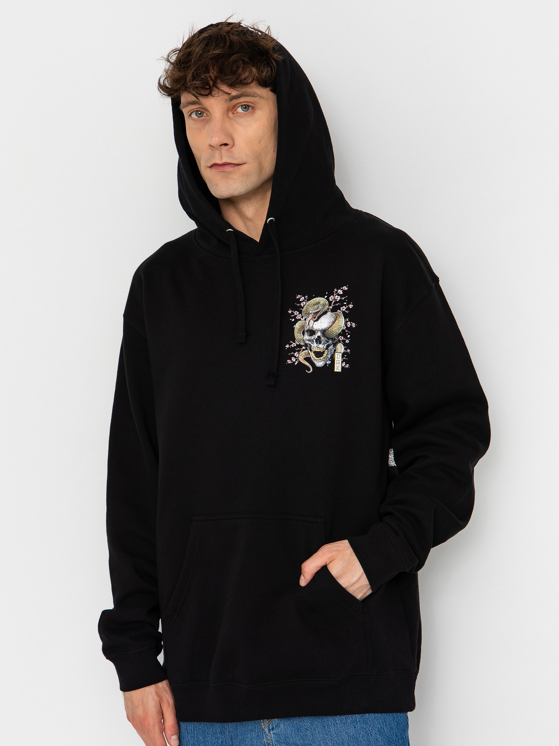 Mikina s kapucí DGK Strength HD (black)