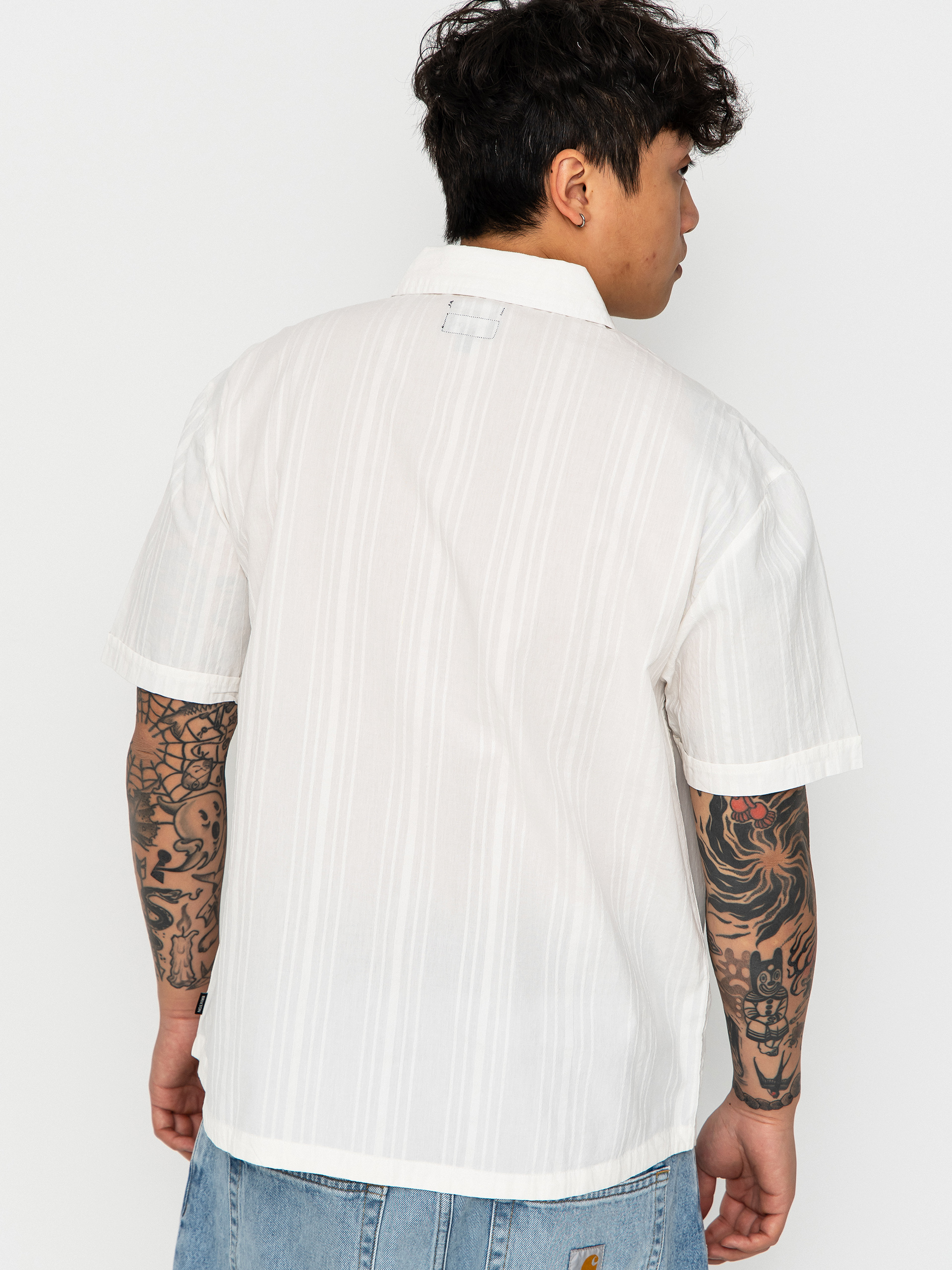 Košile Brixton The Vintage (off white jacquard stripe)