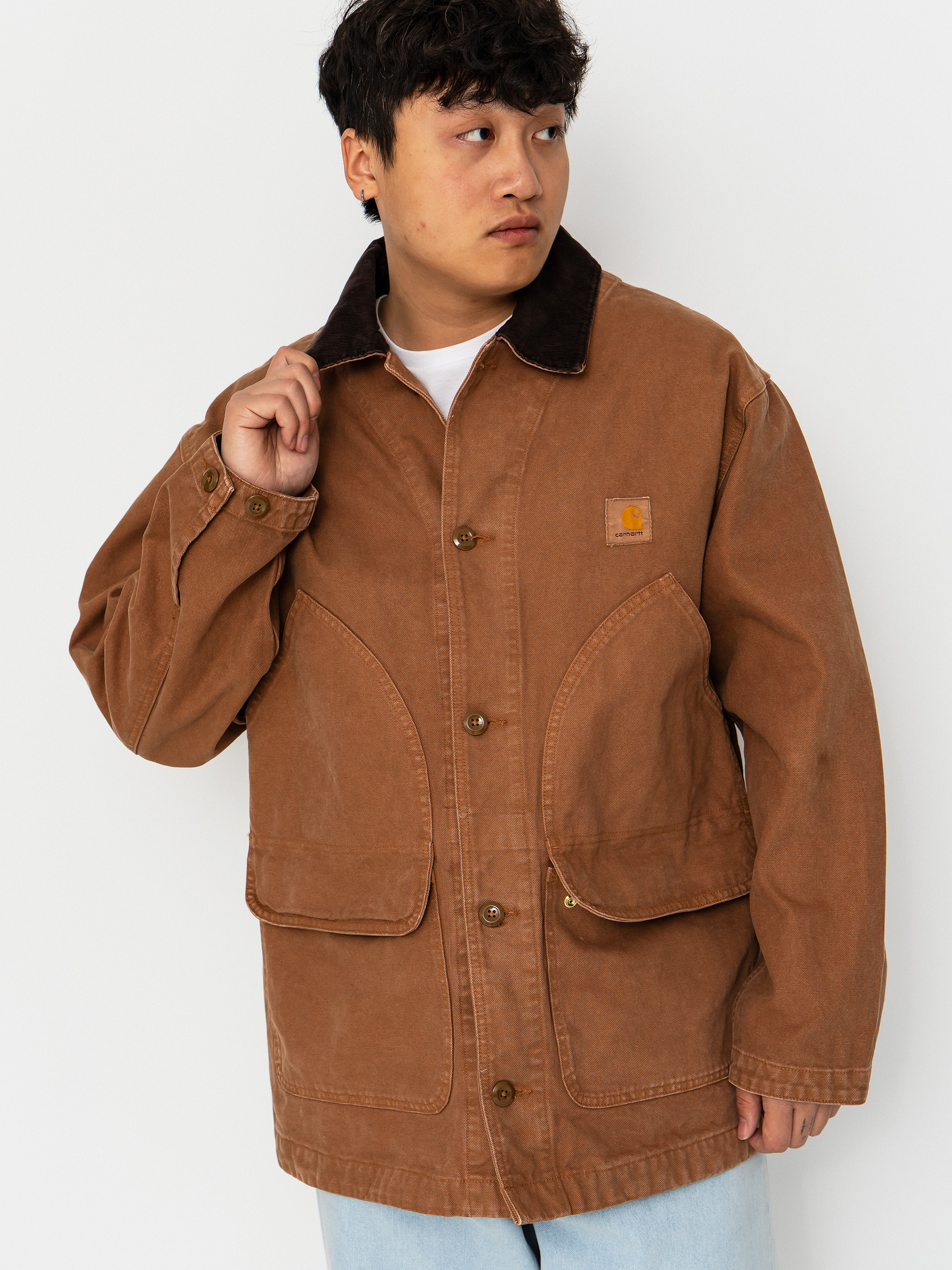 Bunda Carhartt WIP Prescott Coat (hamilton brown/tobacco)