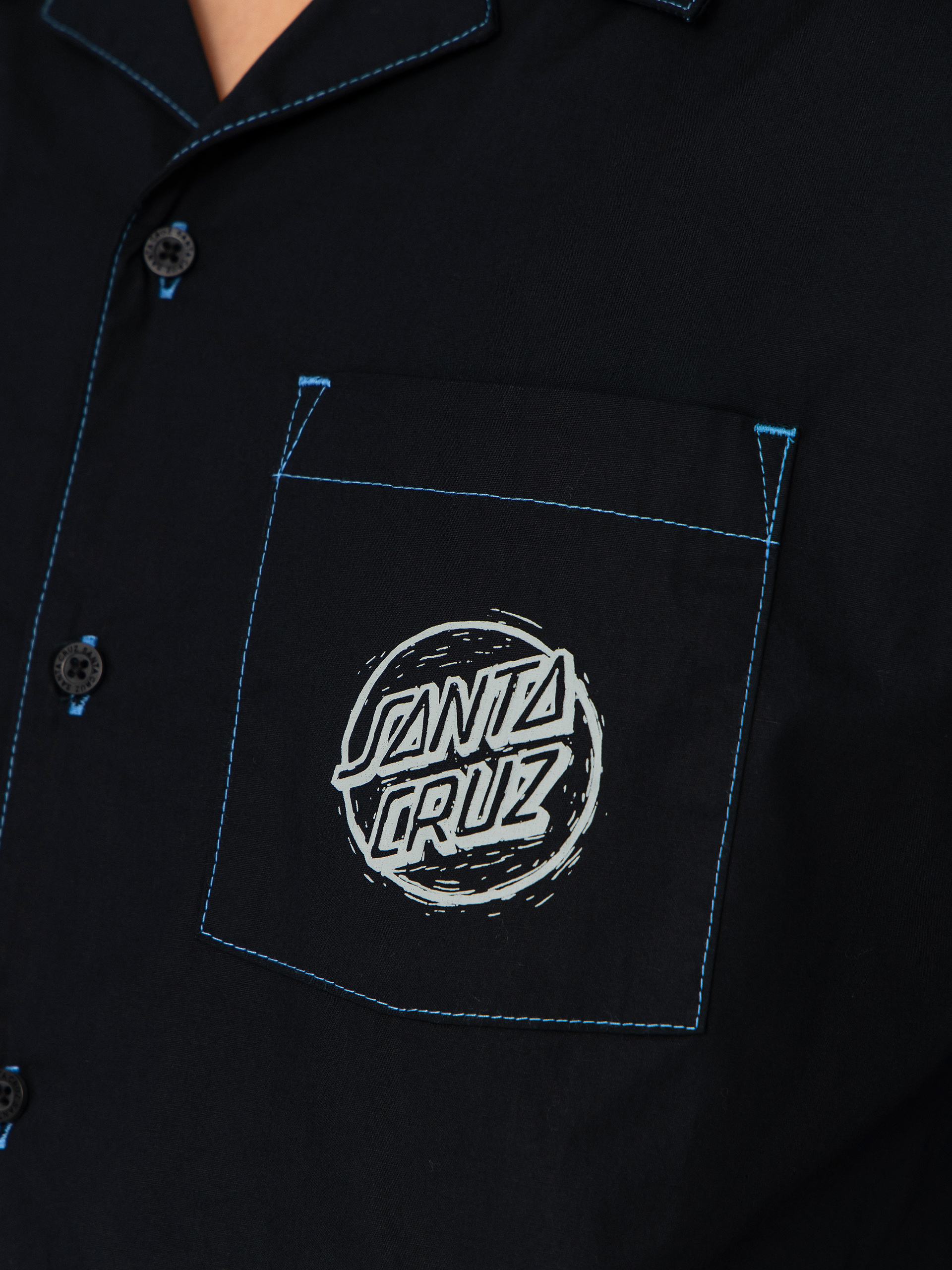 Košile Santa Cruz Stamped (black)