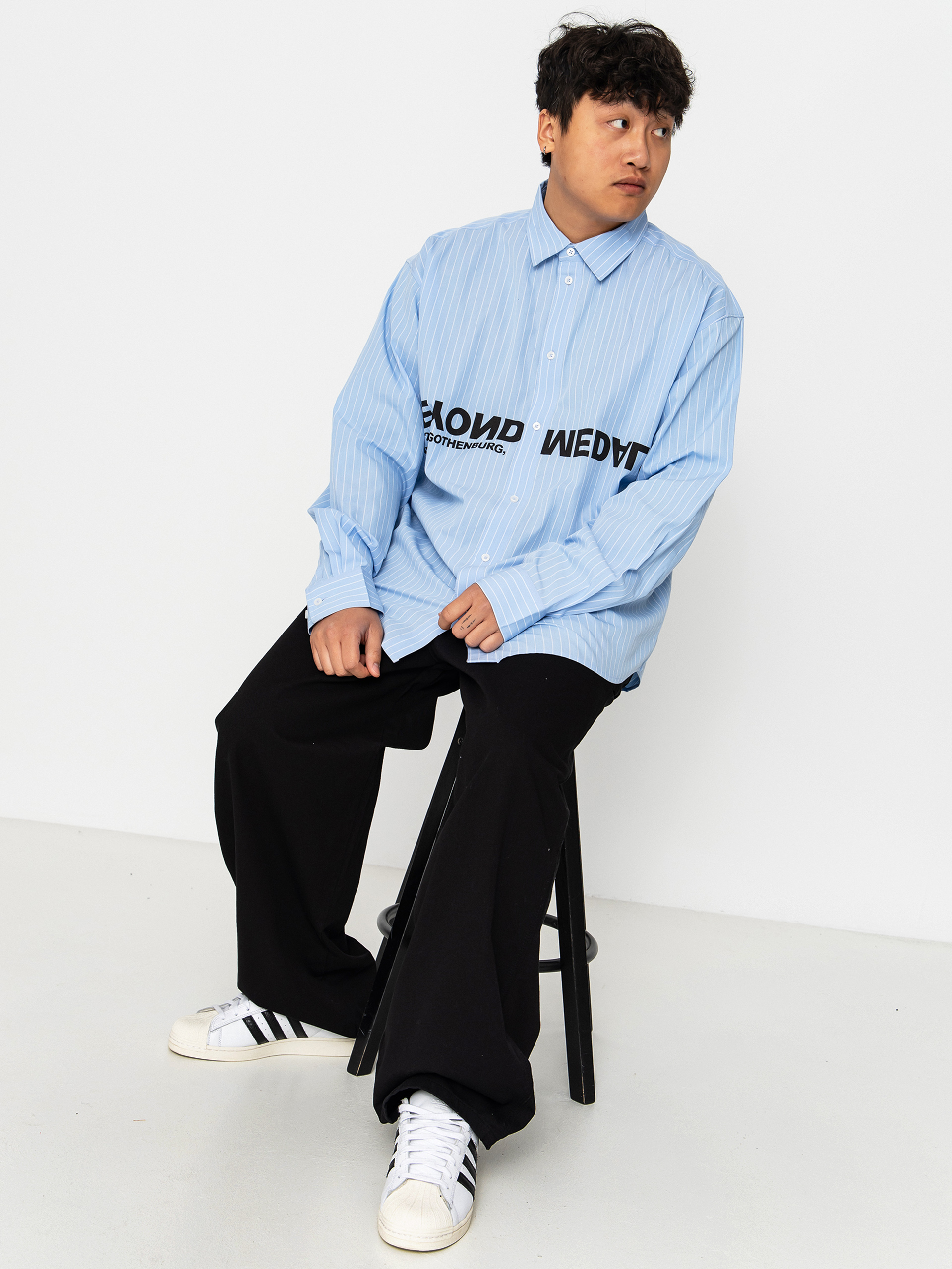 Košile Beyond Medals Button Up (l.blue)