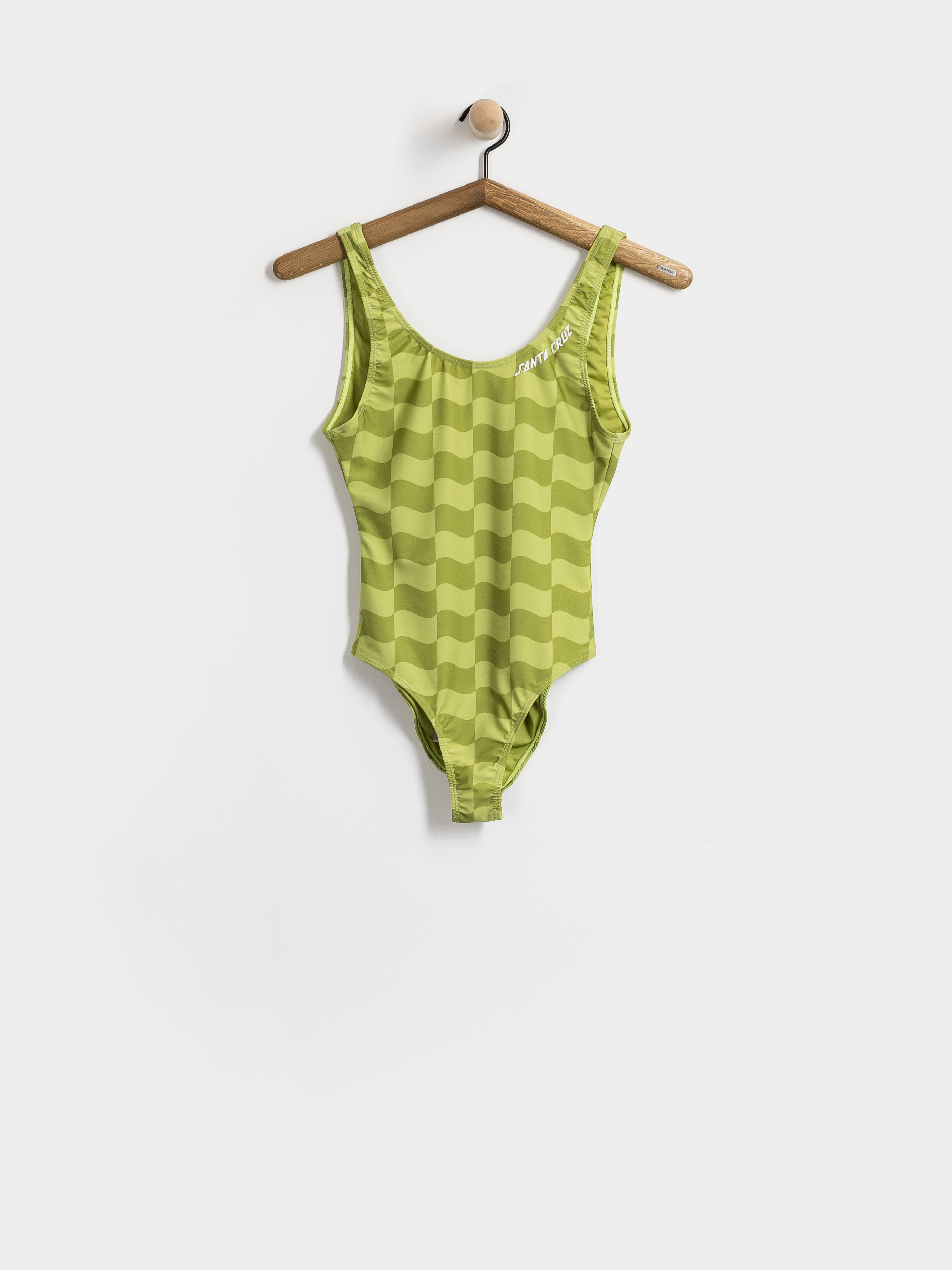 Plavky Santa Cruz Strip Bodysuit Wmn (chartreuse wave check)