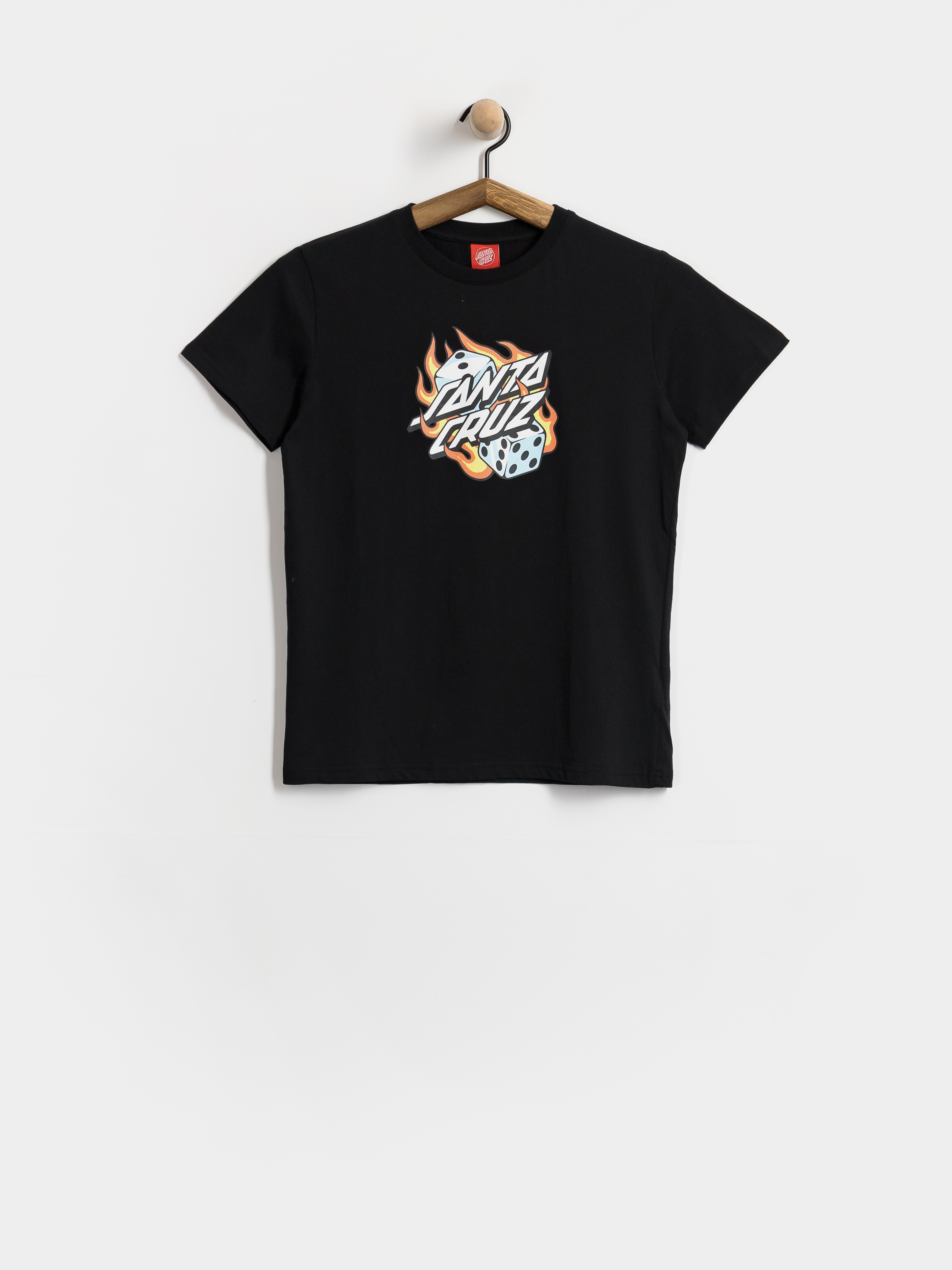 Tričko Santa Cruz Flaming Dice Dot JR