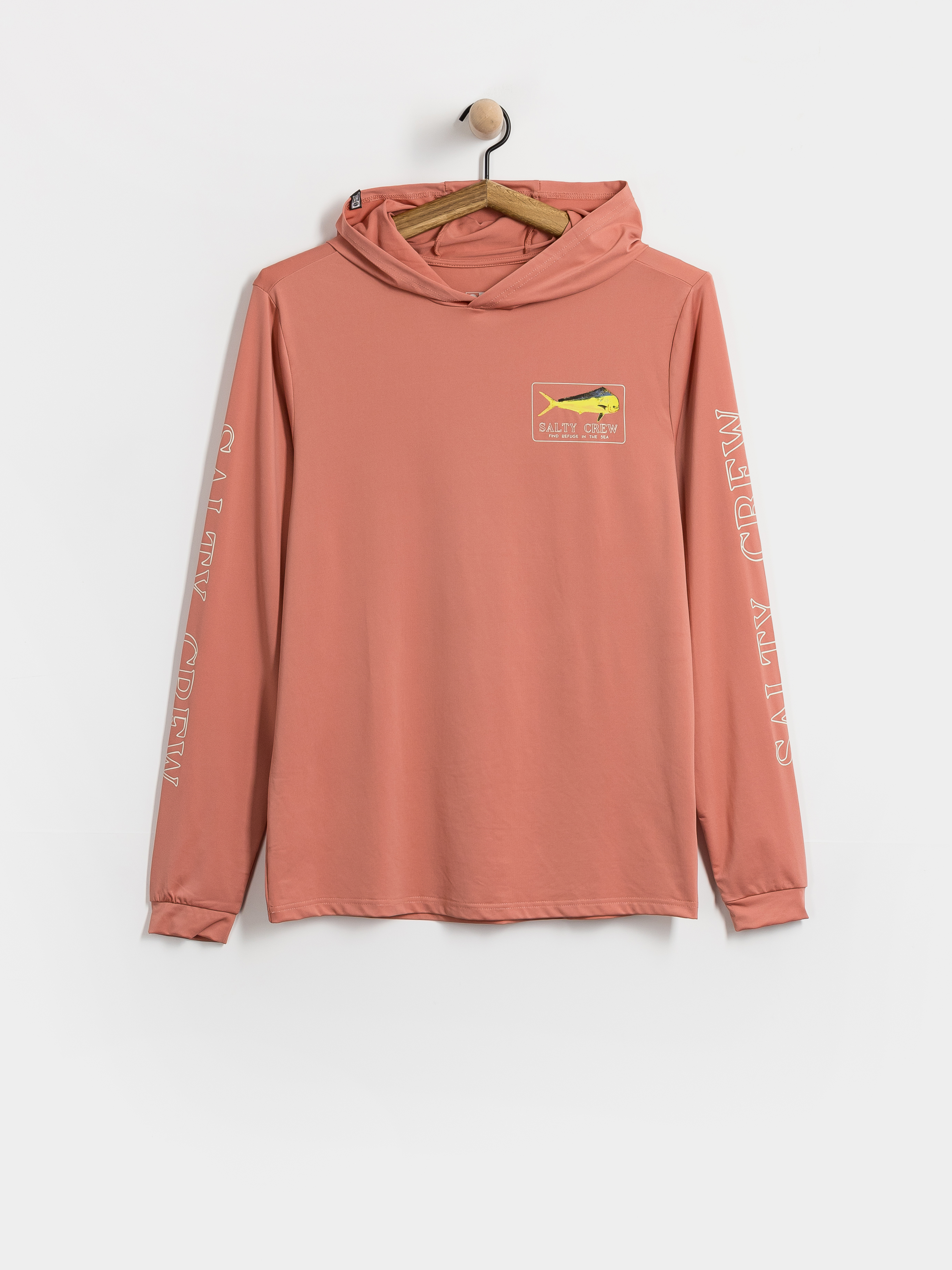 Triko Salty Crew Golden Mahi Hood Sunshirt (coral)