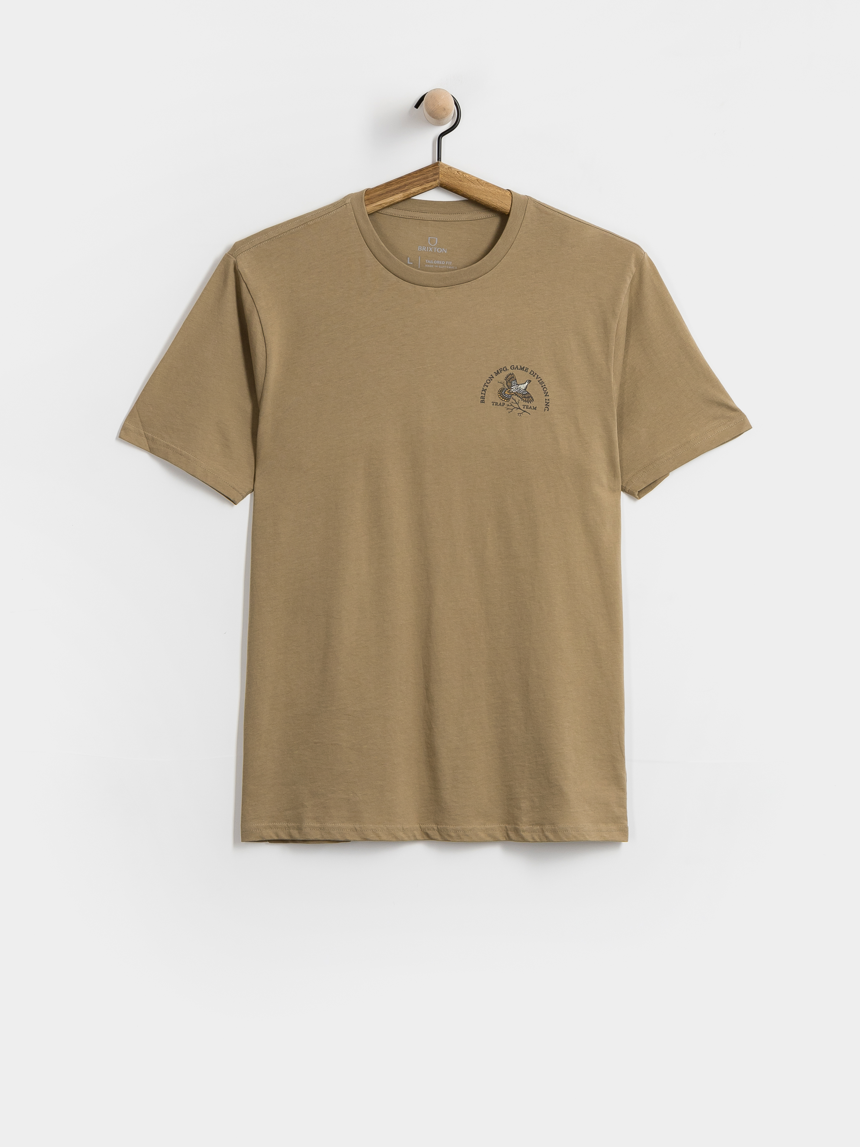 Tričko Brixton Game S/S Tlrt (khaki)
