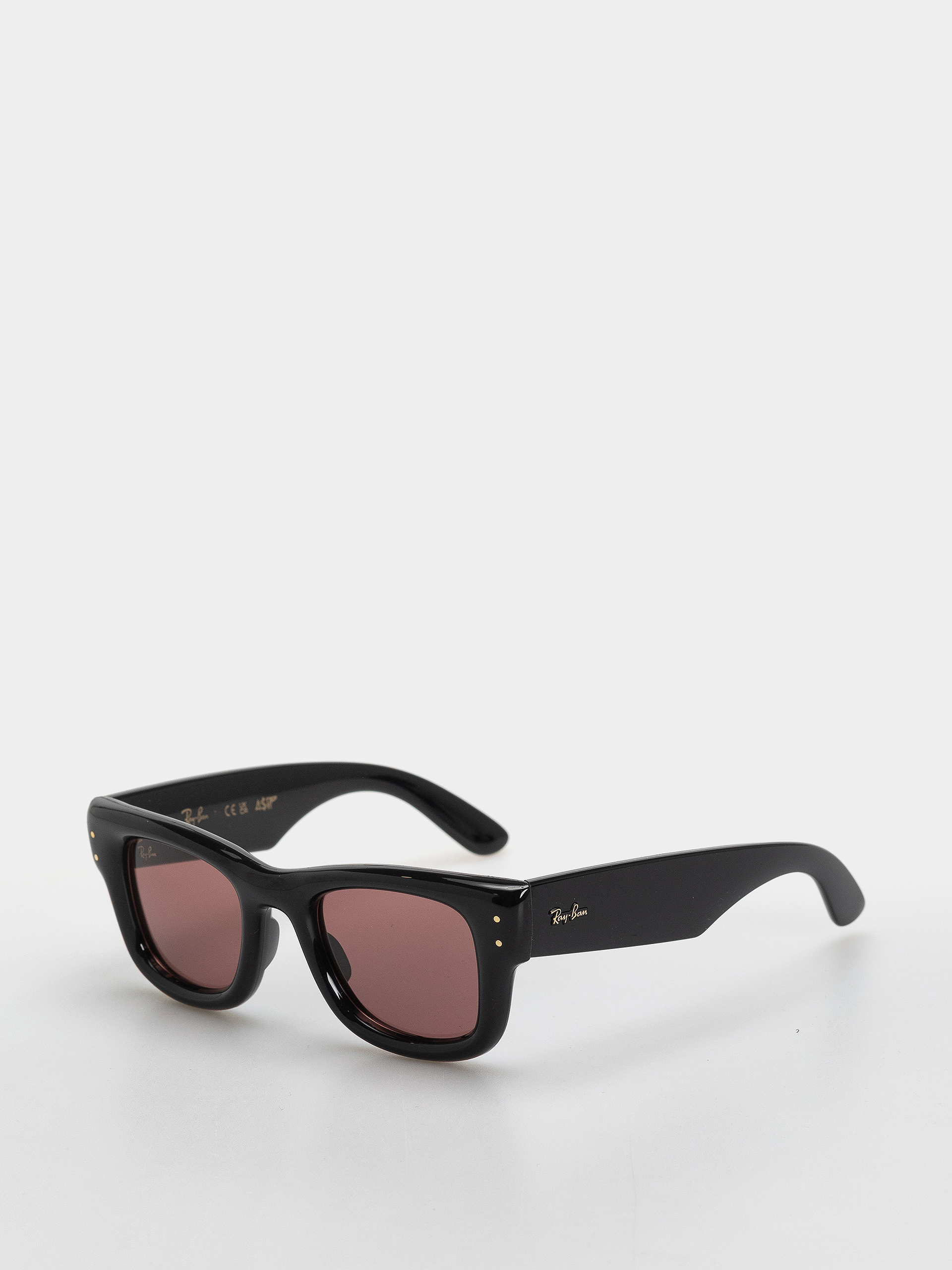 Sluneční brýle Ray-Ban Wayfarer Puffer (polerowany czarny/ciemnofioletowe)