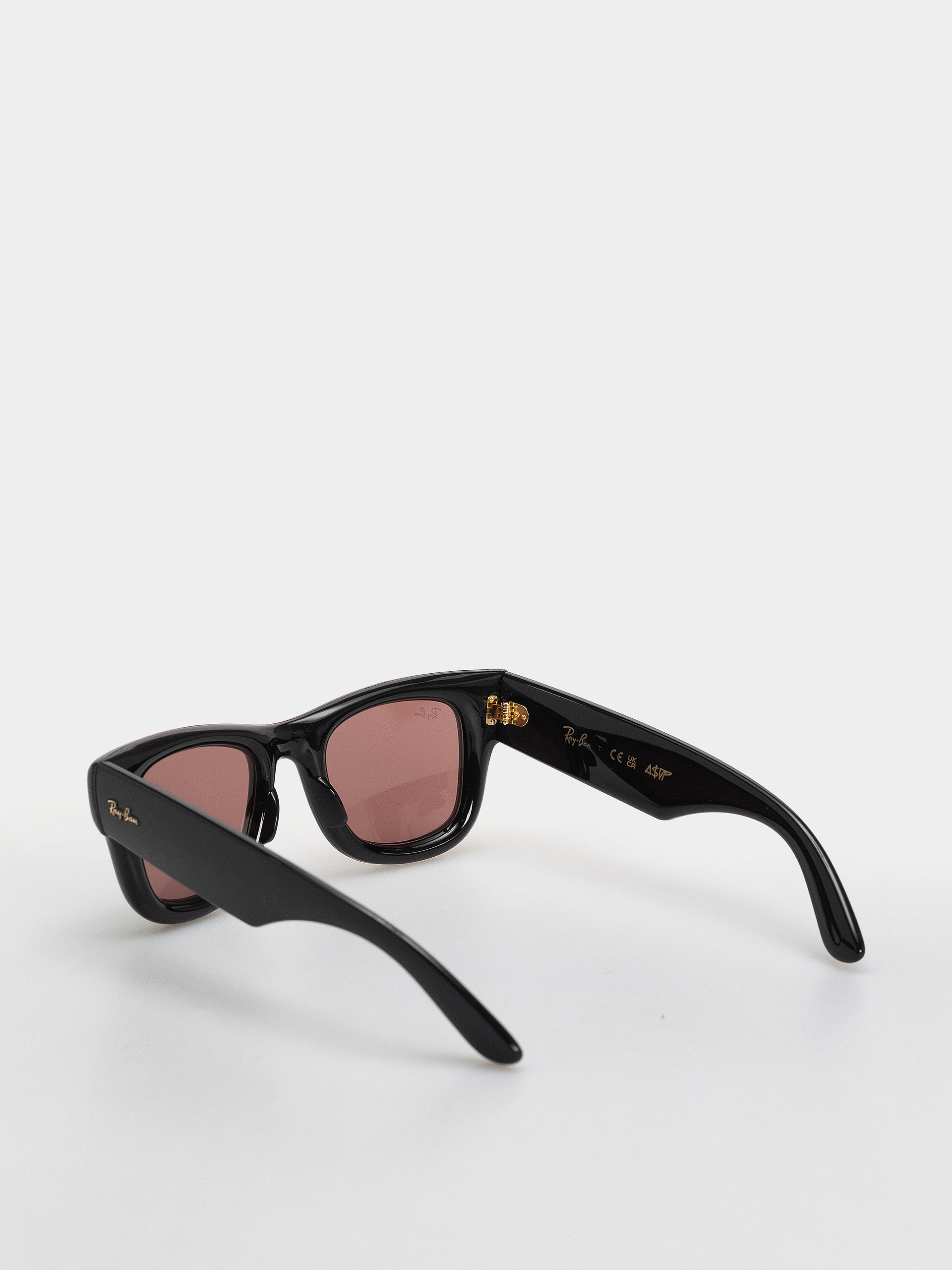 Sluneční brýle Ray-Ban Wayfarer Puffer (polerowany czarny/ciemnofioletowe)