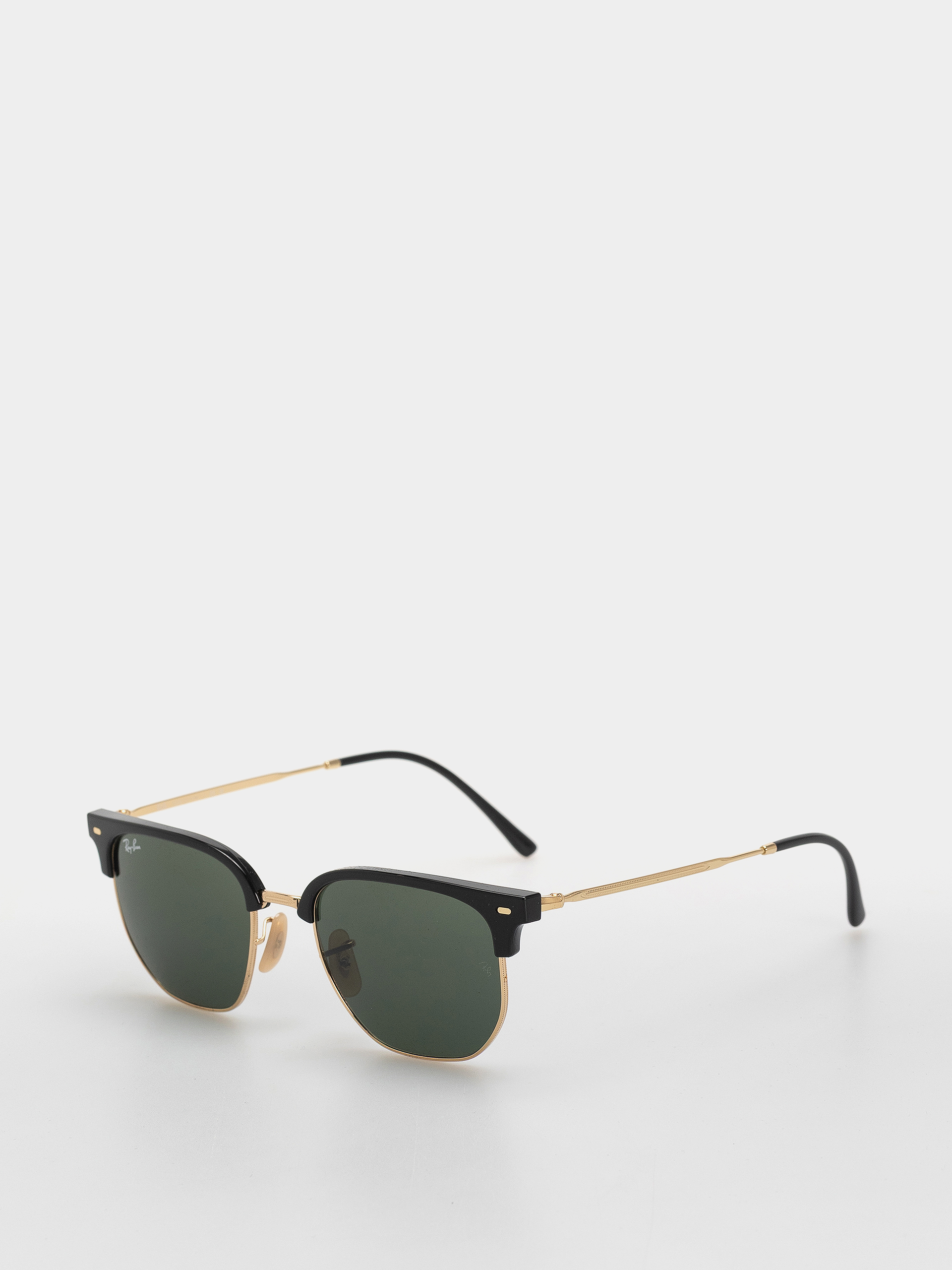 Sluneční brýle Ray-Ban New Clubmaster (polerowany czarno-złote/zielony)