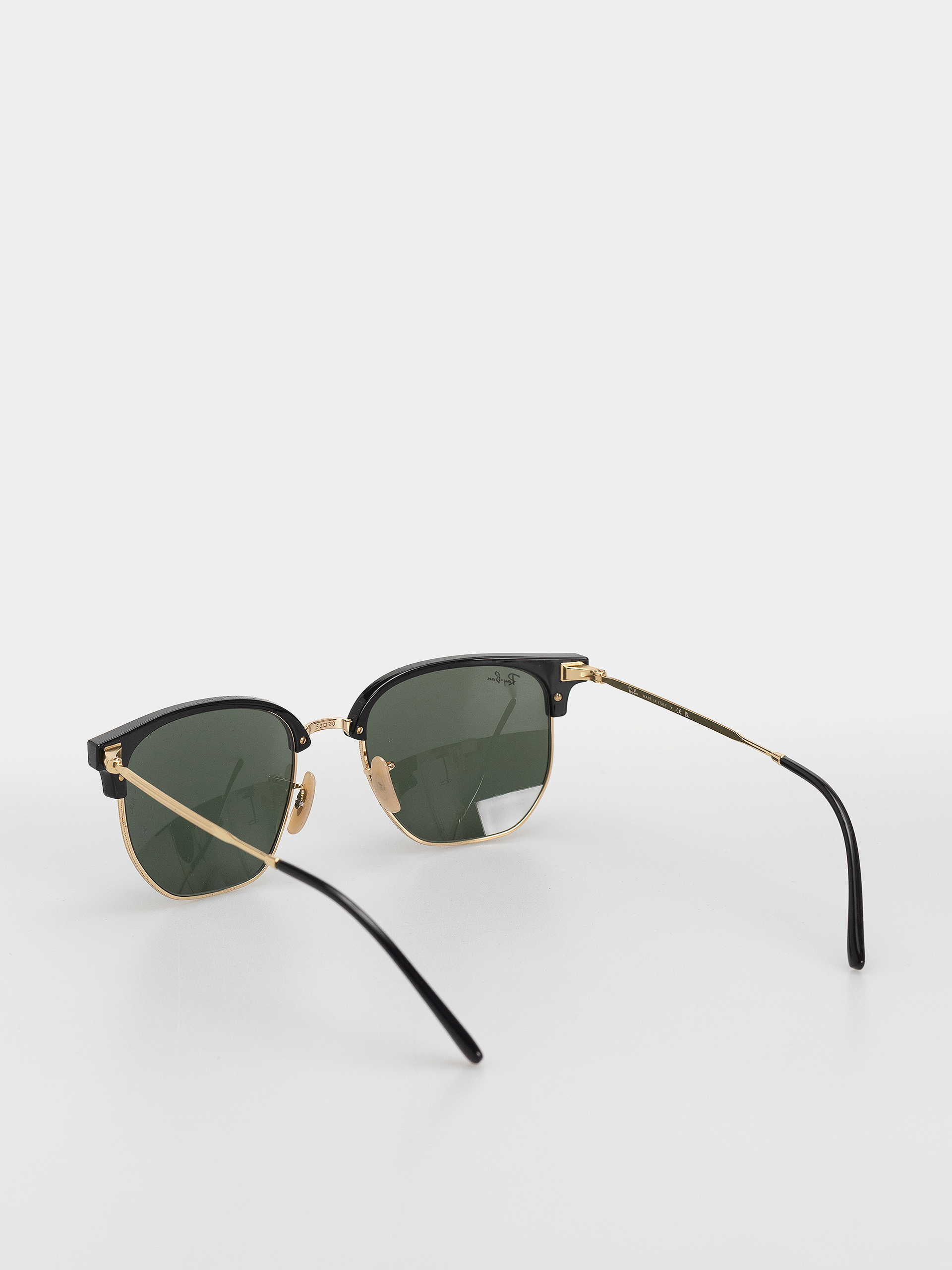 Sluneční brýle Ray-Ban New Clubmaster (polerowany czarno-złote/zielony)