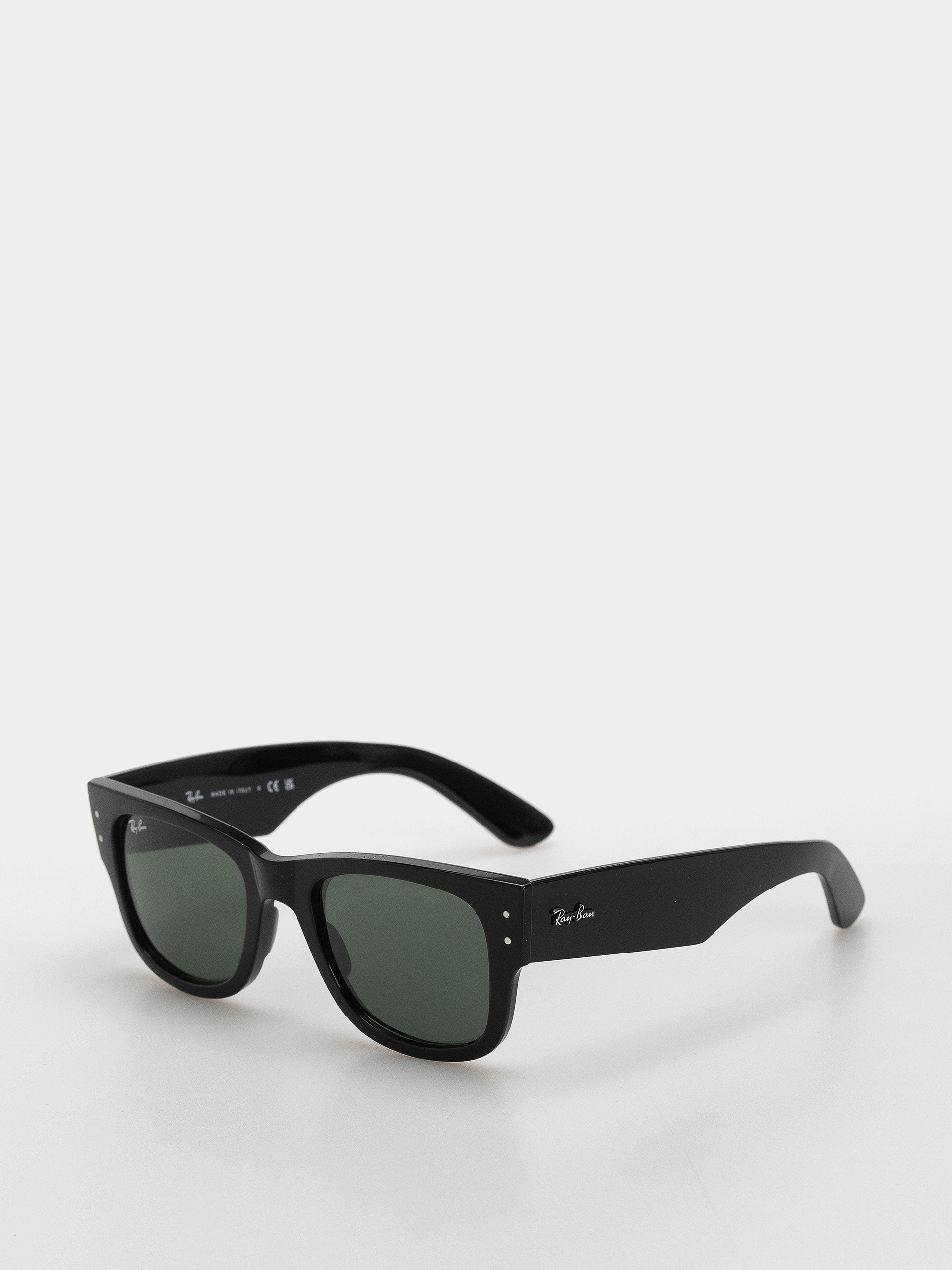 Sluneční brýle Ray-Ban Mega Wayfarer (polerowany czarny/zielony)