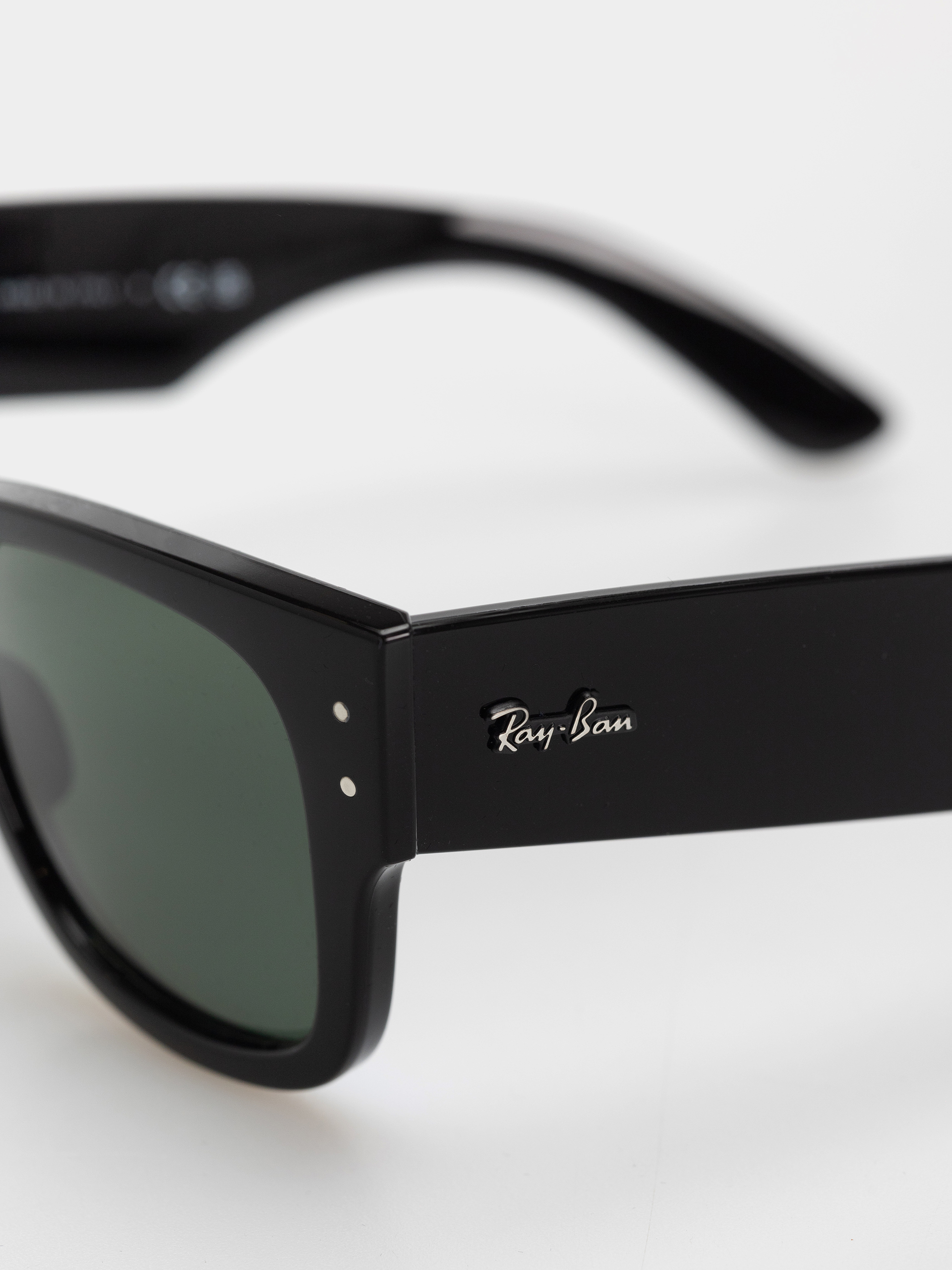Sluneční brýle Ray-Ban Mega Wayfarer (polerowany czarny/zielony)