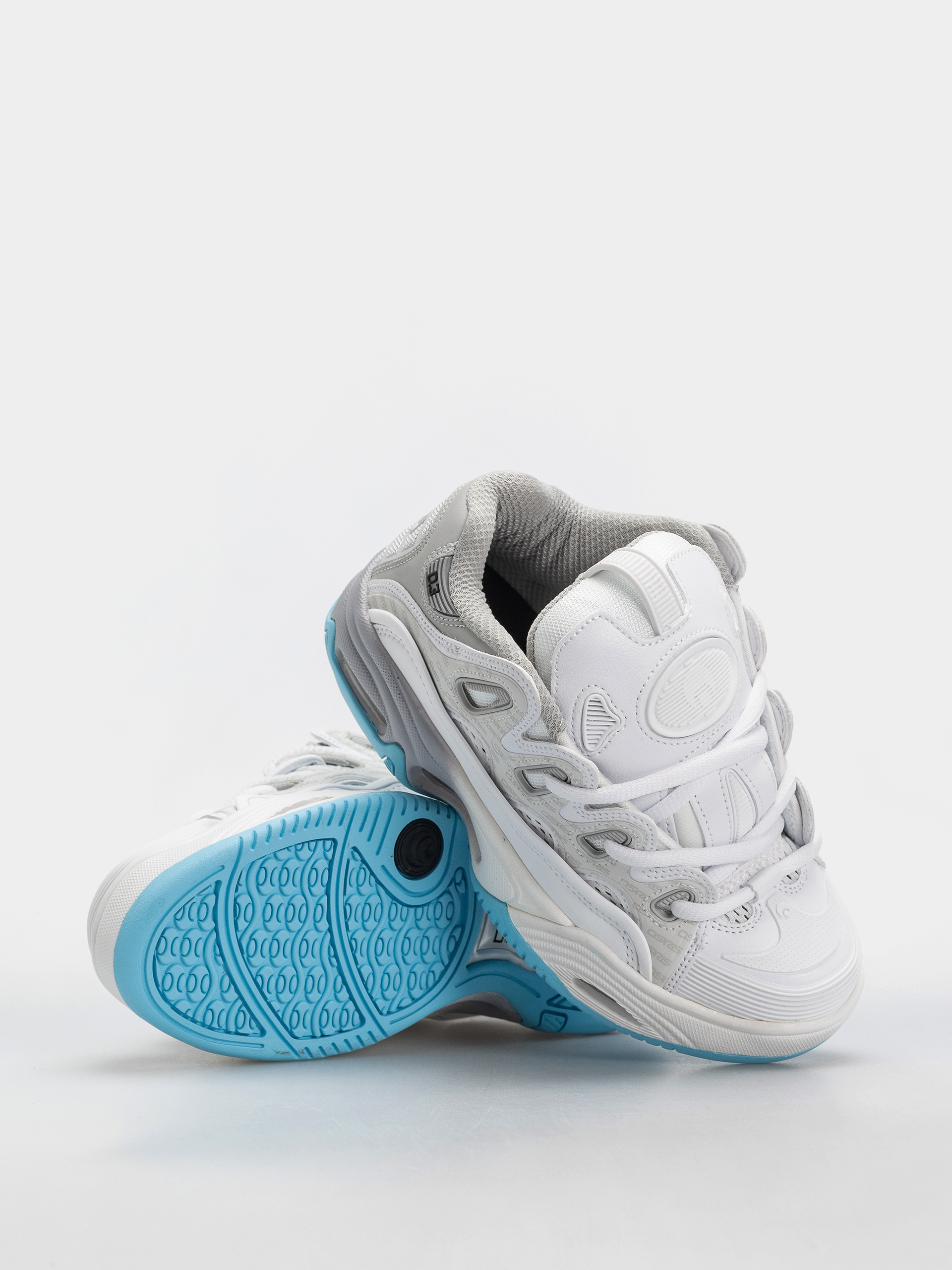 Boty Osiris D3 2001 (white/grey/baby blue)