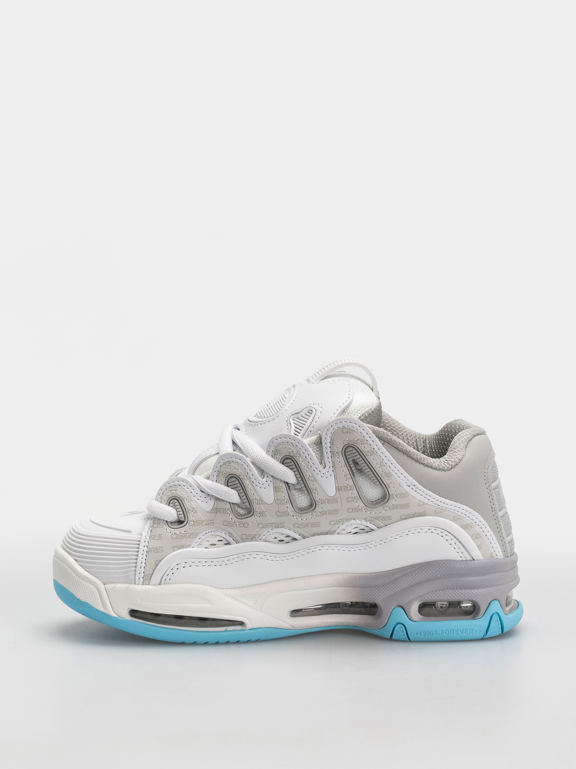 Boty Osiris D3 2001 (white/grey/baby blue)