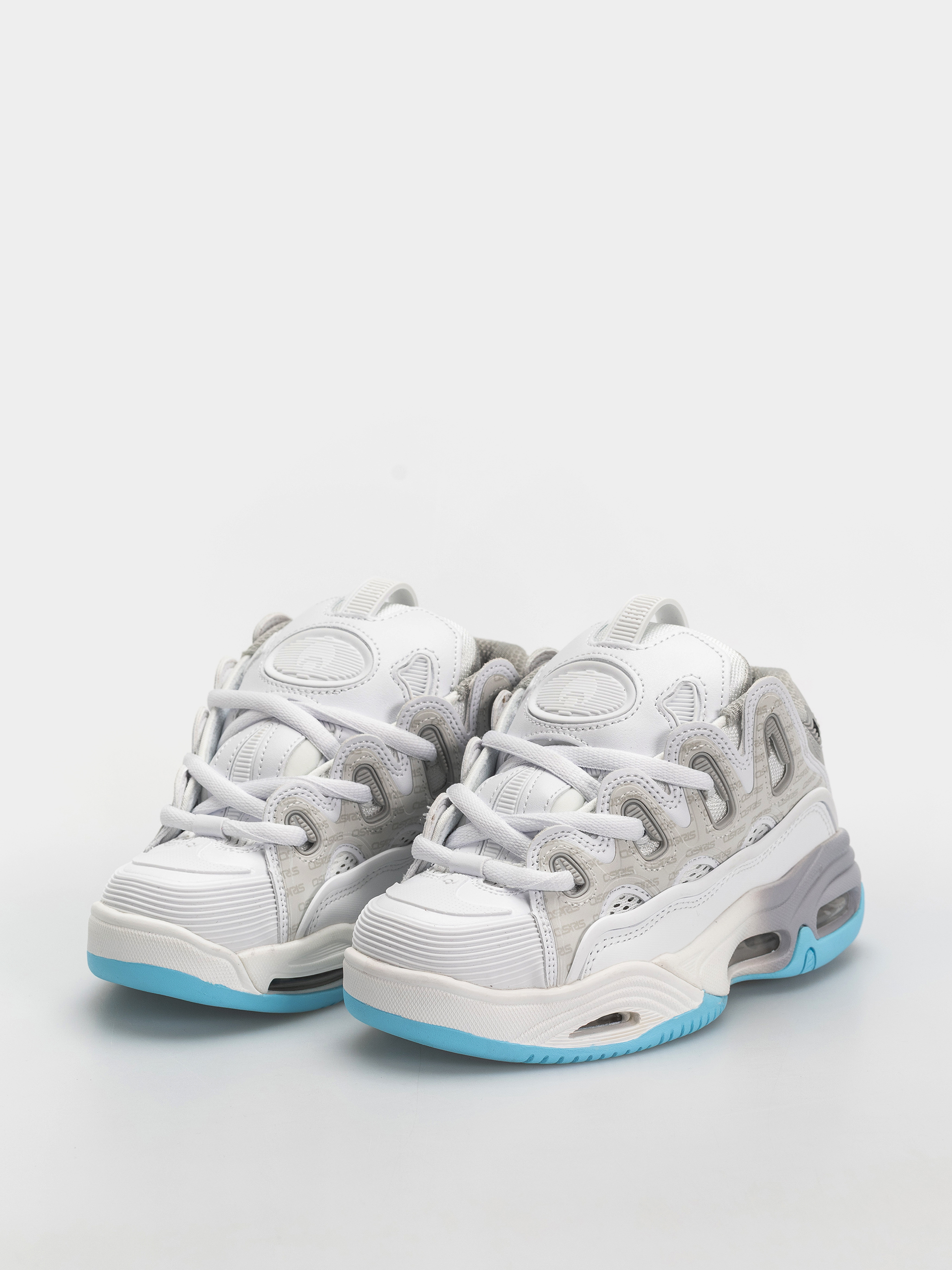 Boty Osiris D3 2001 (white/grey/baby blue)