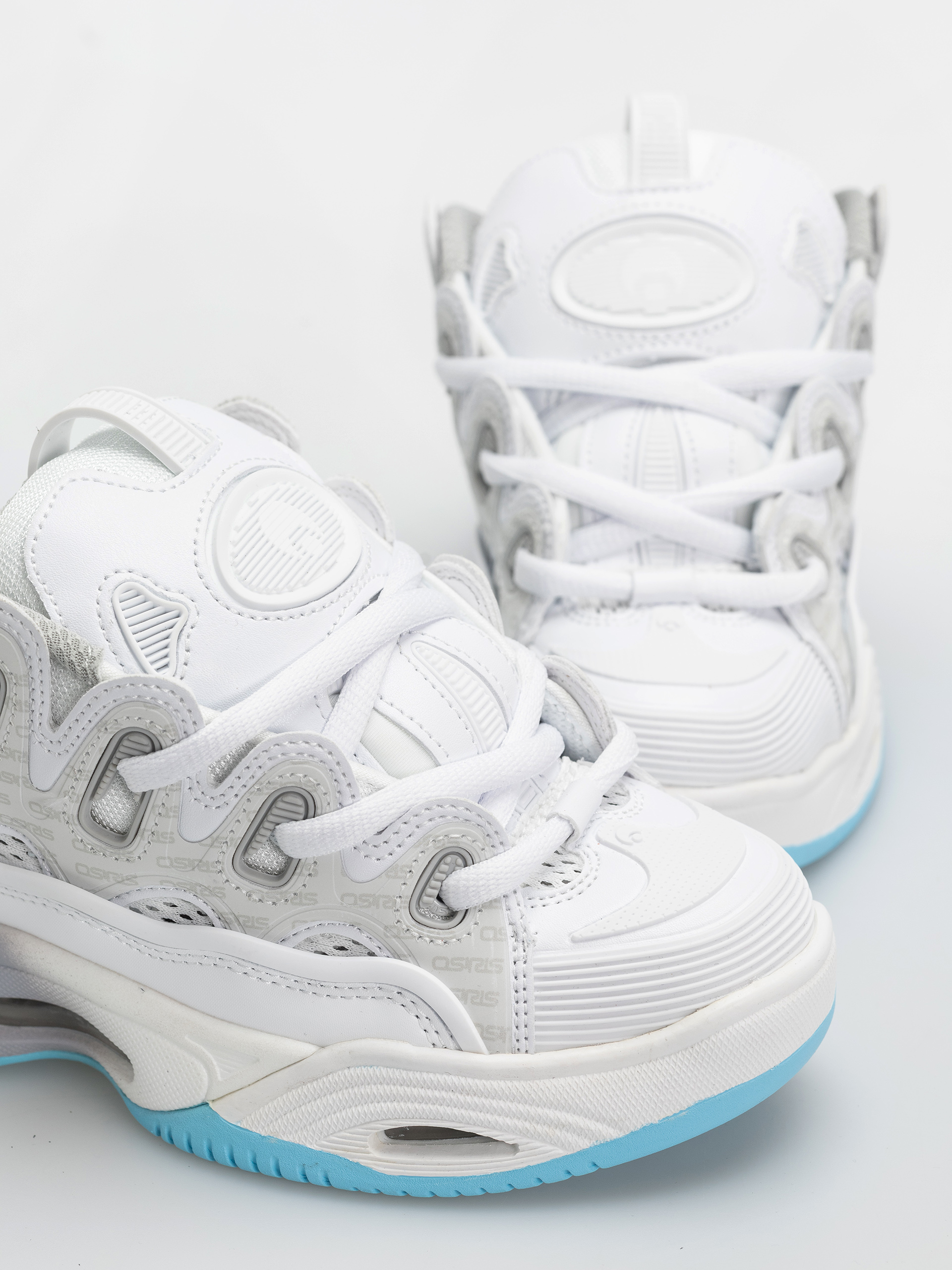 Boty Osiris D3 2001 (white/grey/baby blue)