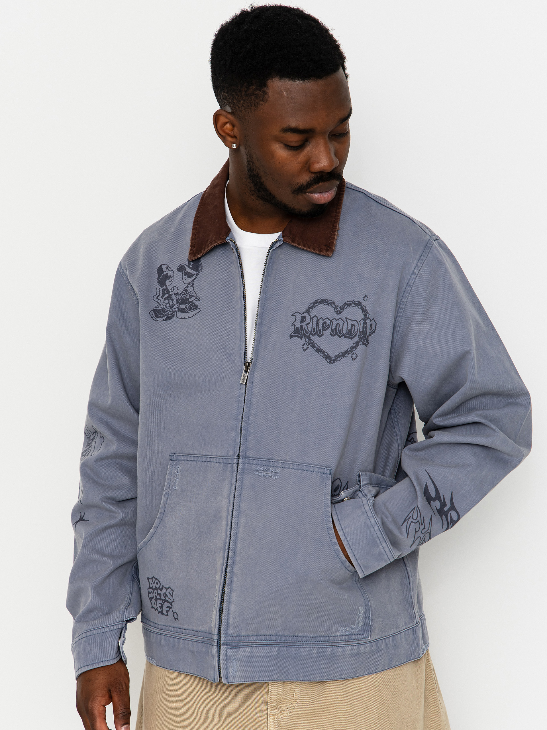 Bunda RipNDip Westside Zip Up Work (slate)