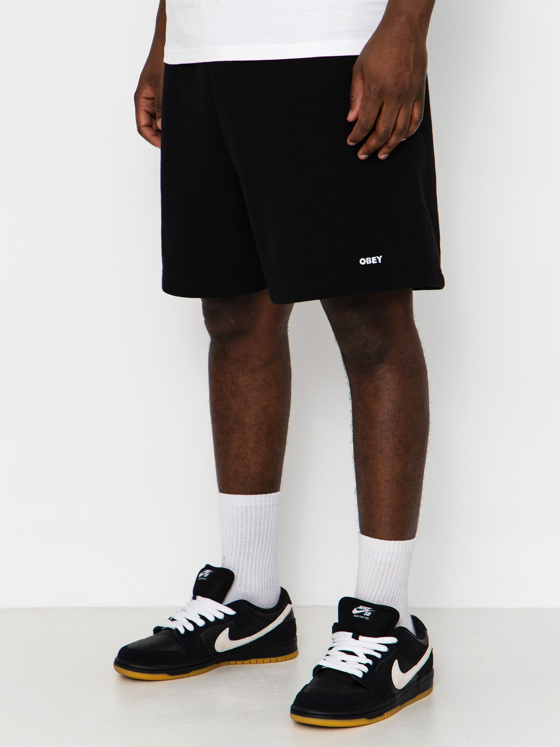 Kraťasy OBEY Established Works Bold (black)