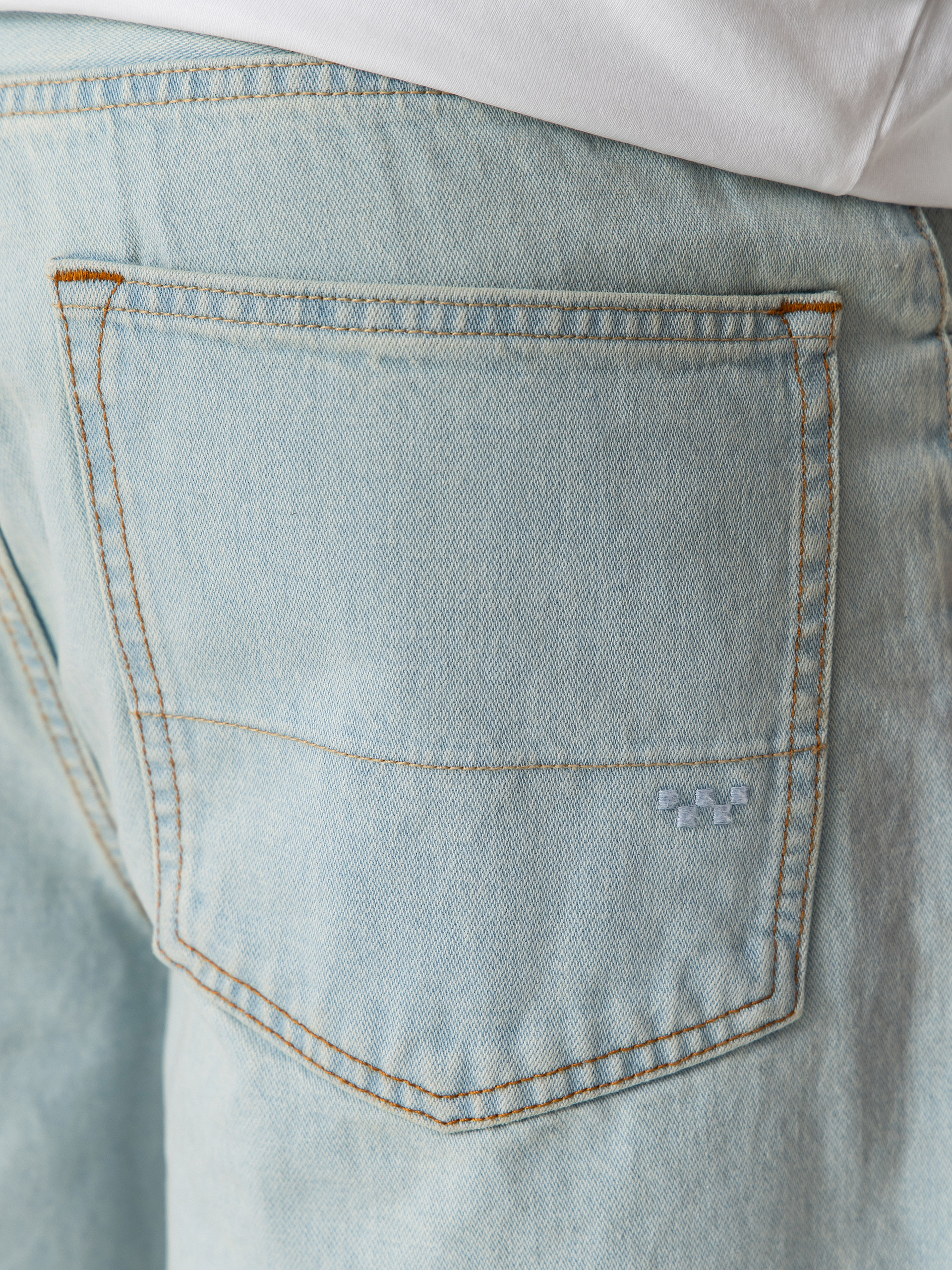 Kraťasy Vans Lx Check 5 Baggy Denim (blue ice)