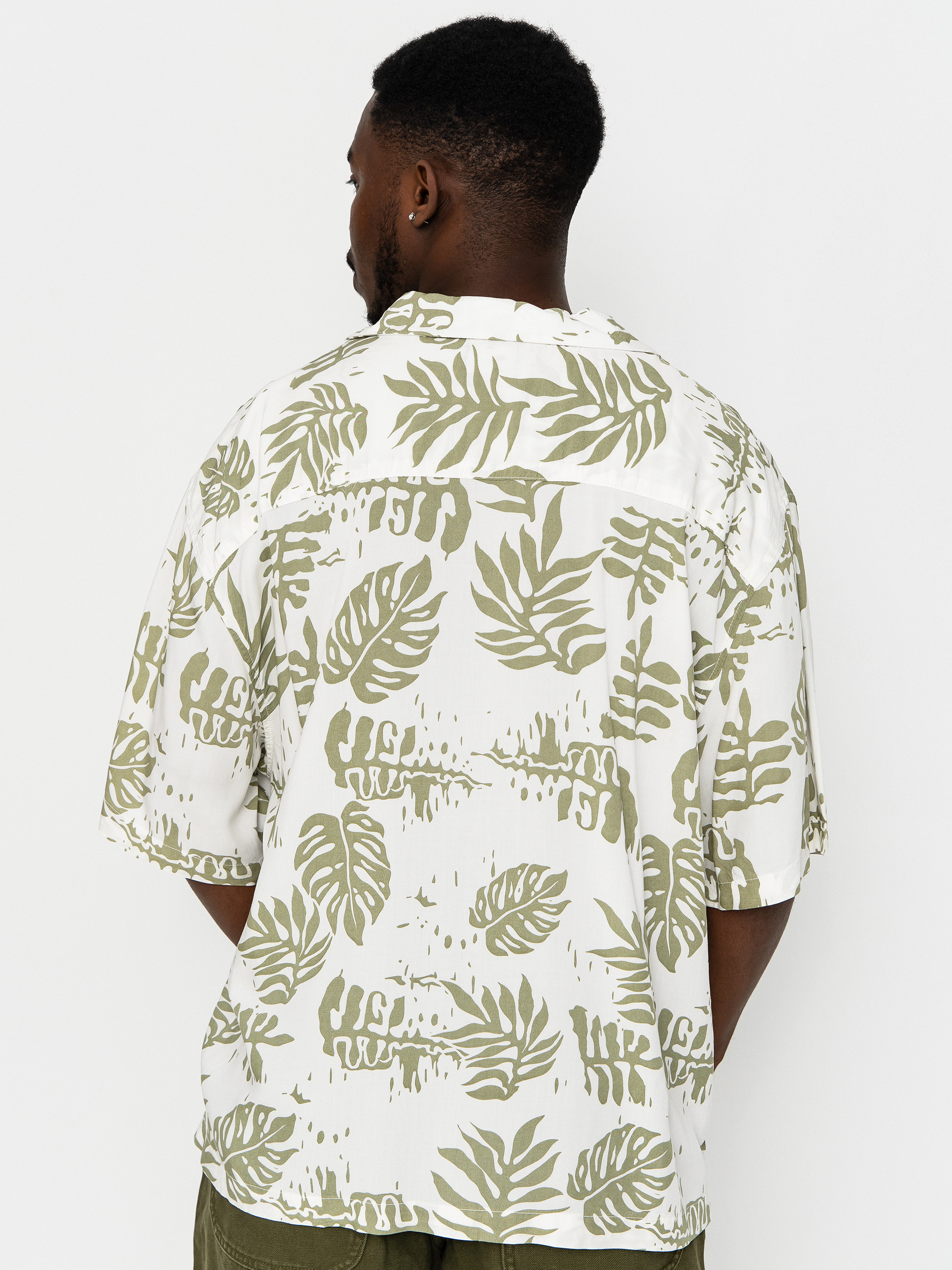 Košile Vans Van Doren Printed Camp (soft sage)