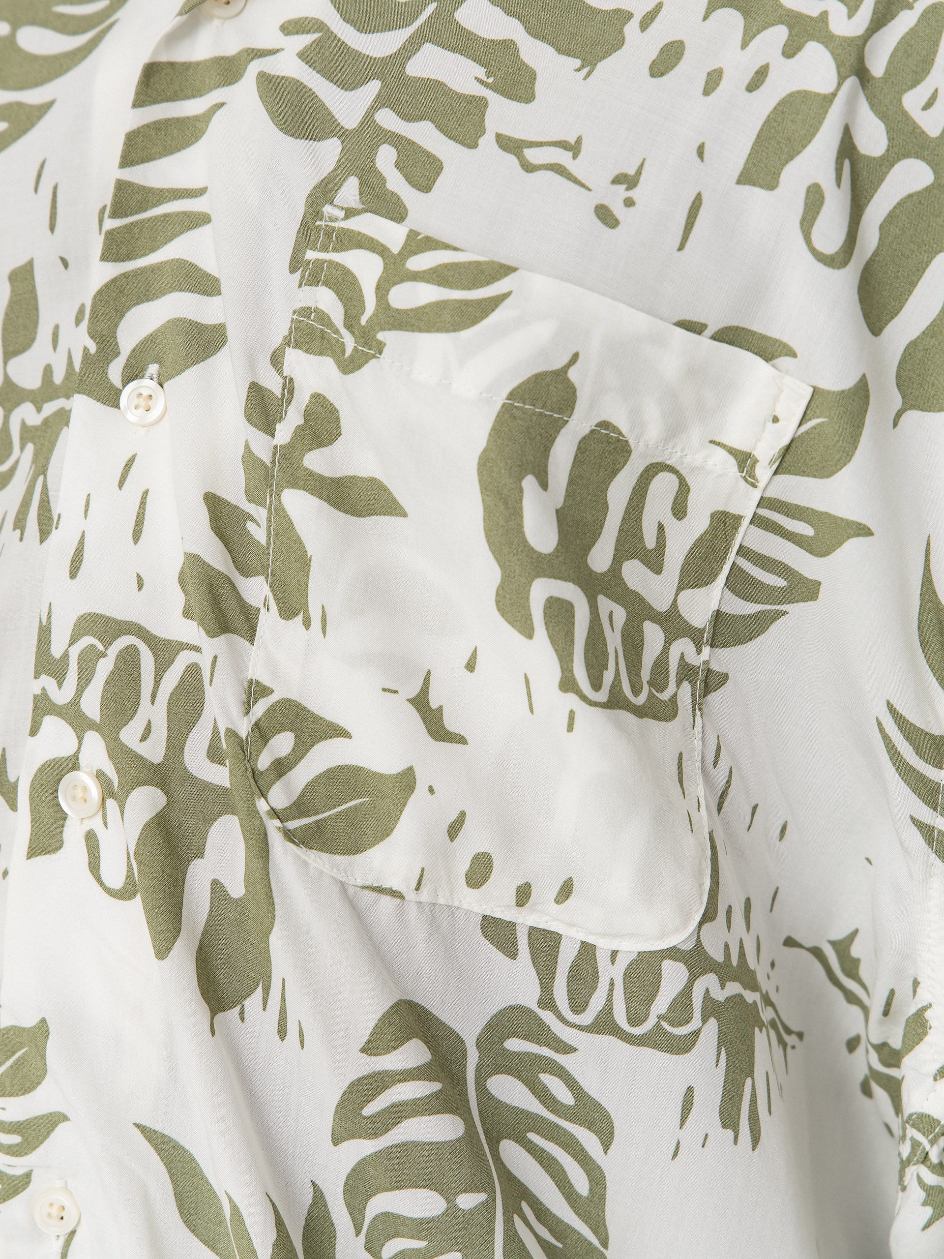 Košile Vans Van Doren Printed Camp (soft sage)