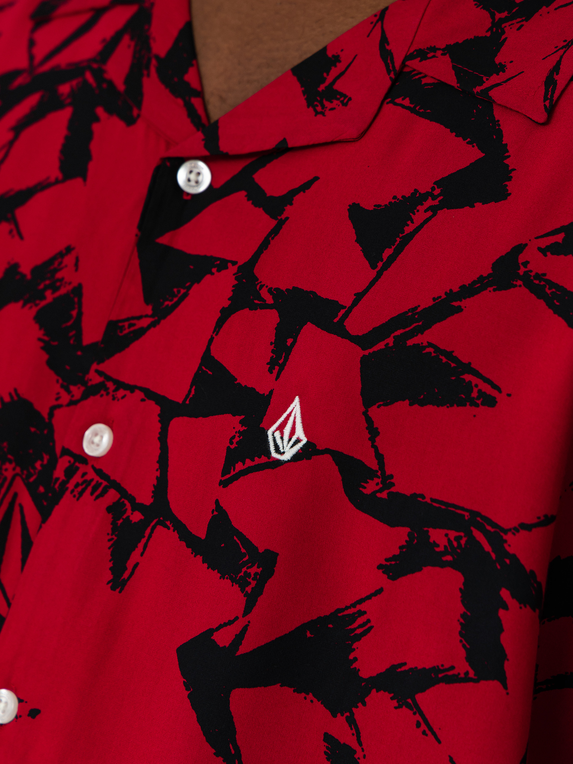 Košile Volcom Boldstone (sangria)