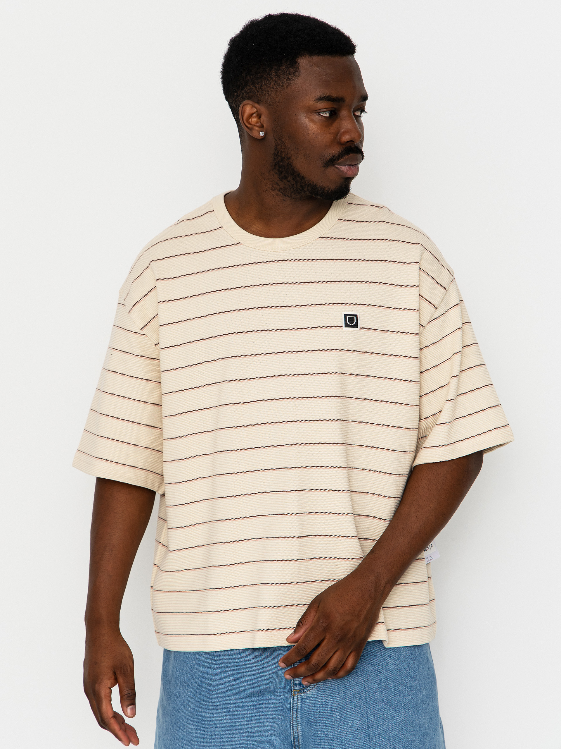 Tričko Brixton Shield Pique Boxy Knit