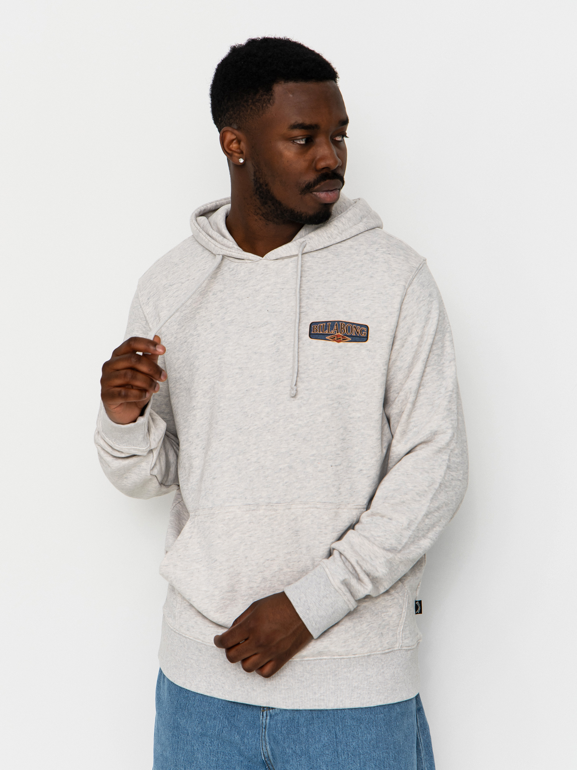 Mikina s kapucí Billabong Foundation HD (light grey heather)