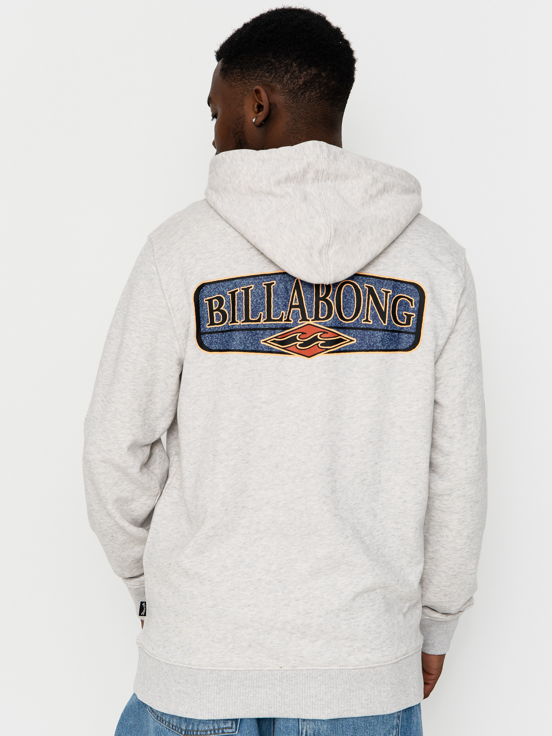 Mikina s kapucí Billabong Foundation HD (light grey heather)