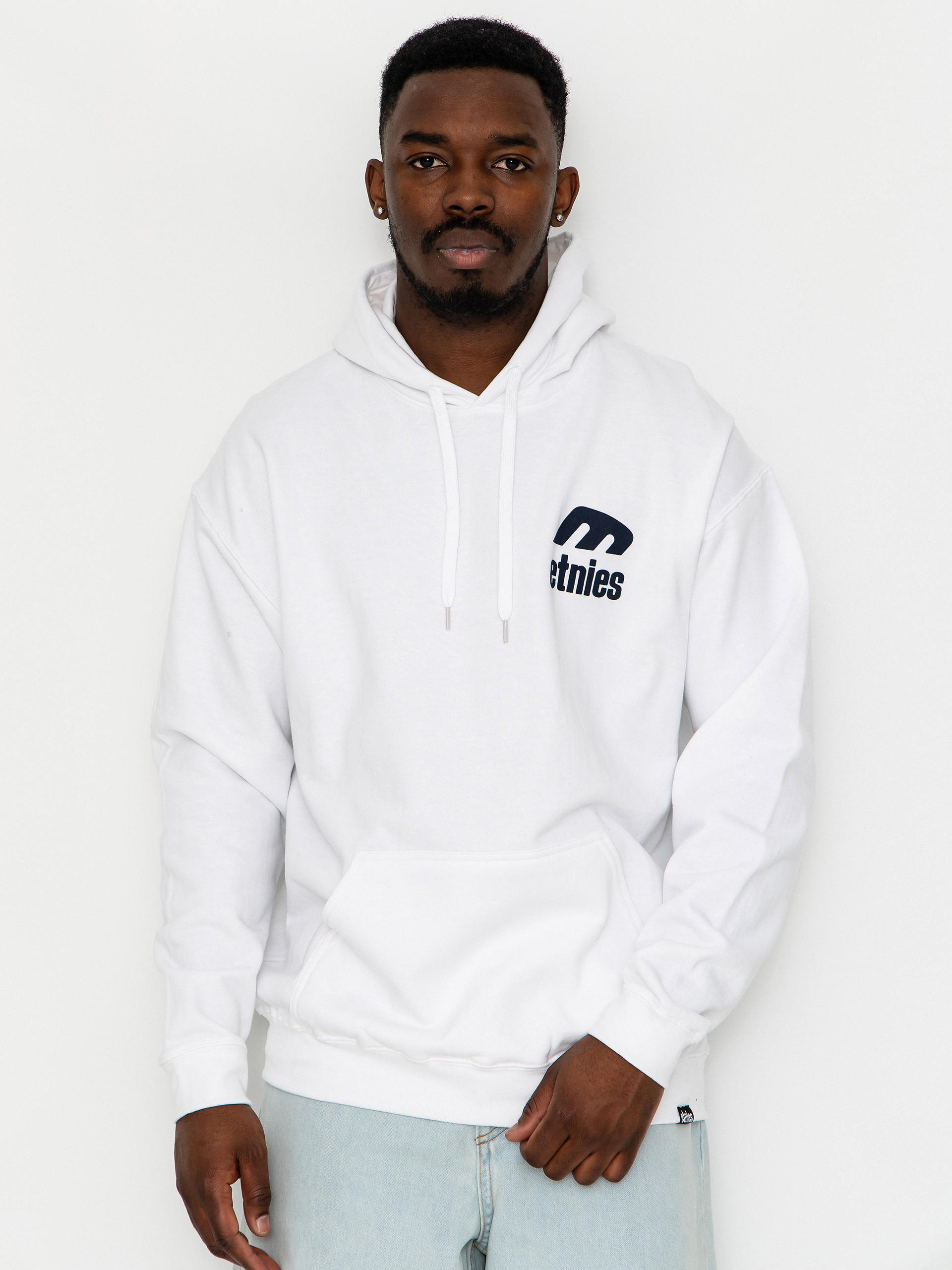 Mikina s kapucí Etnies Icon E HD (white/navy)