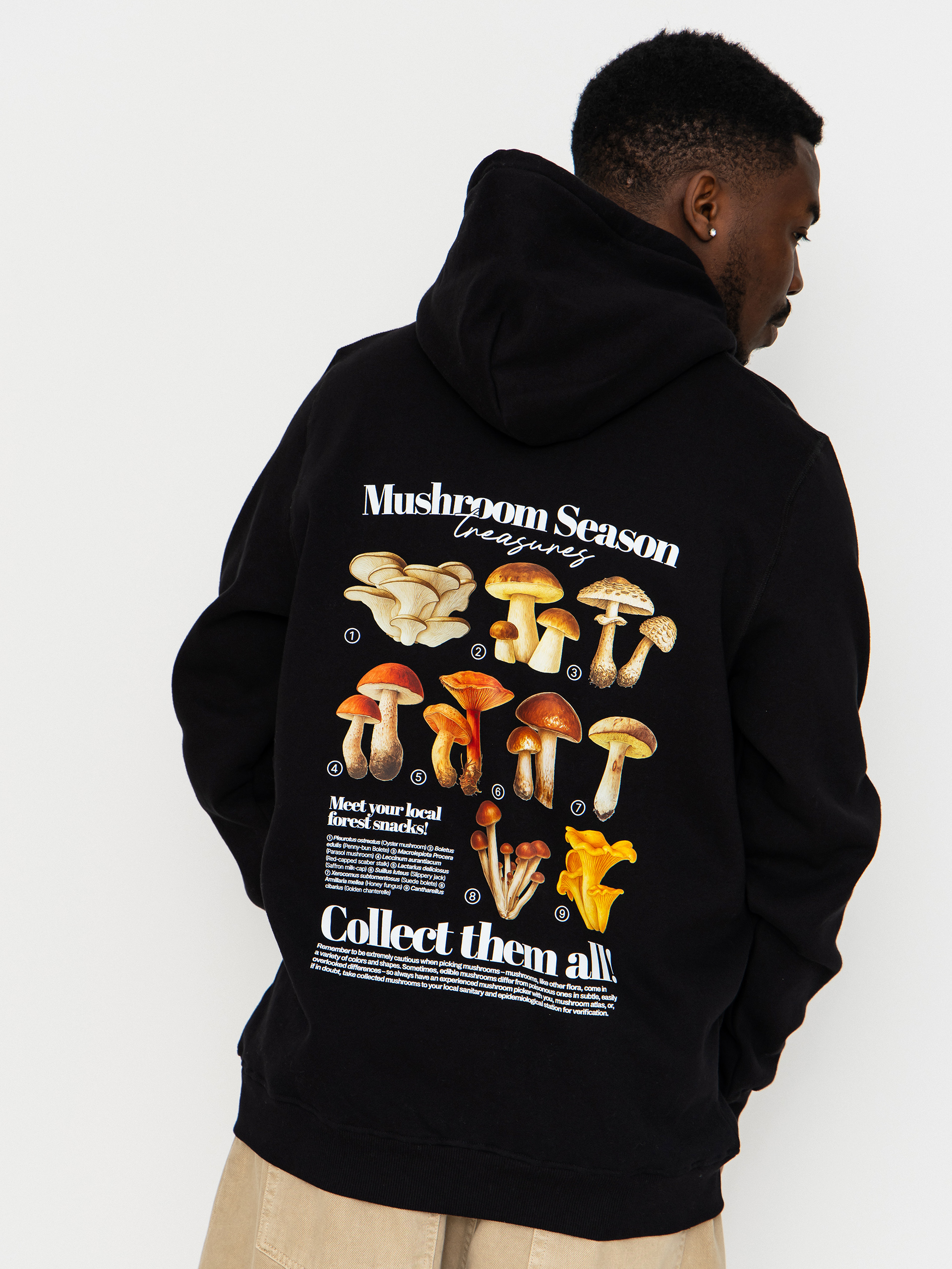 Mikina s kapucu00ed Palto Mushroom Hunter HD (black)