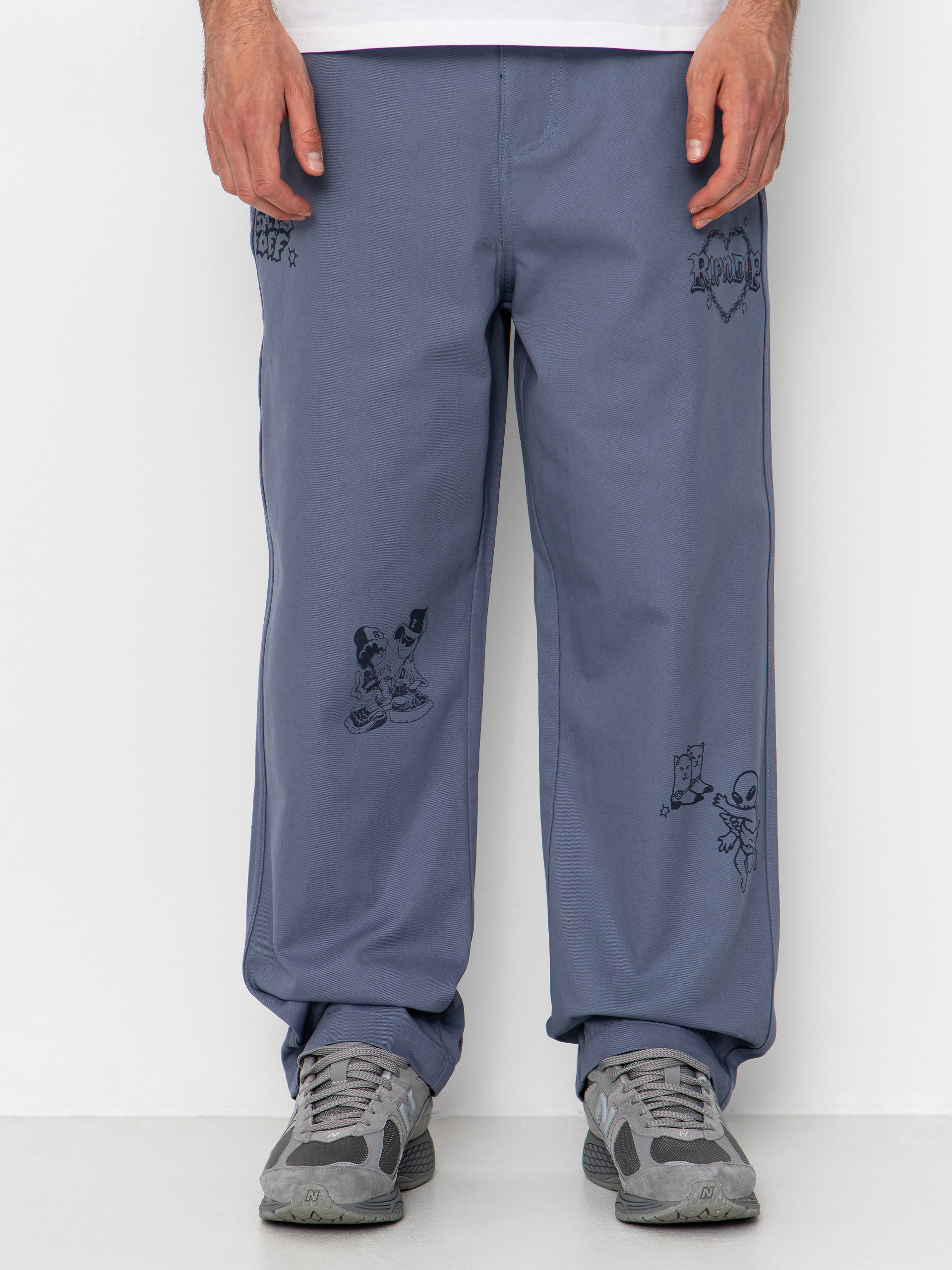 Kalhoty RipNDip Westside Wide Fit (slate)