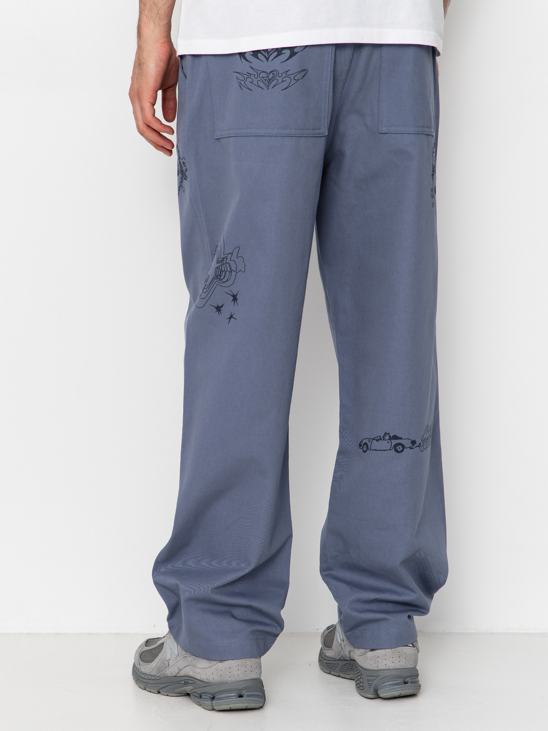 Kalhoty RipNDip Westside Wide Fit (slate)