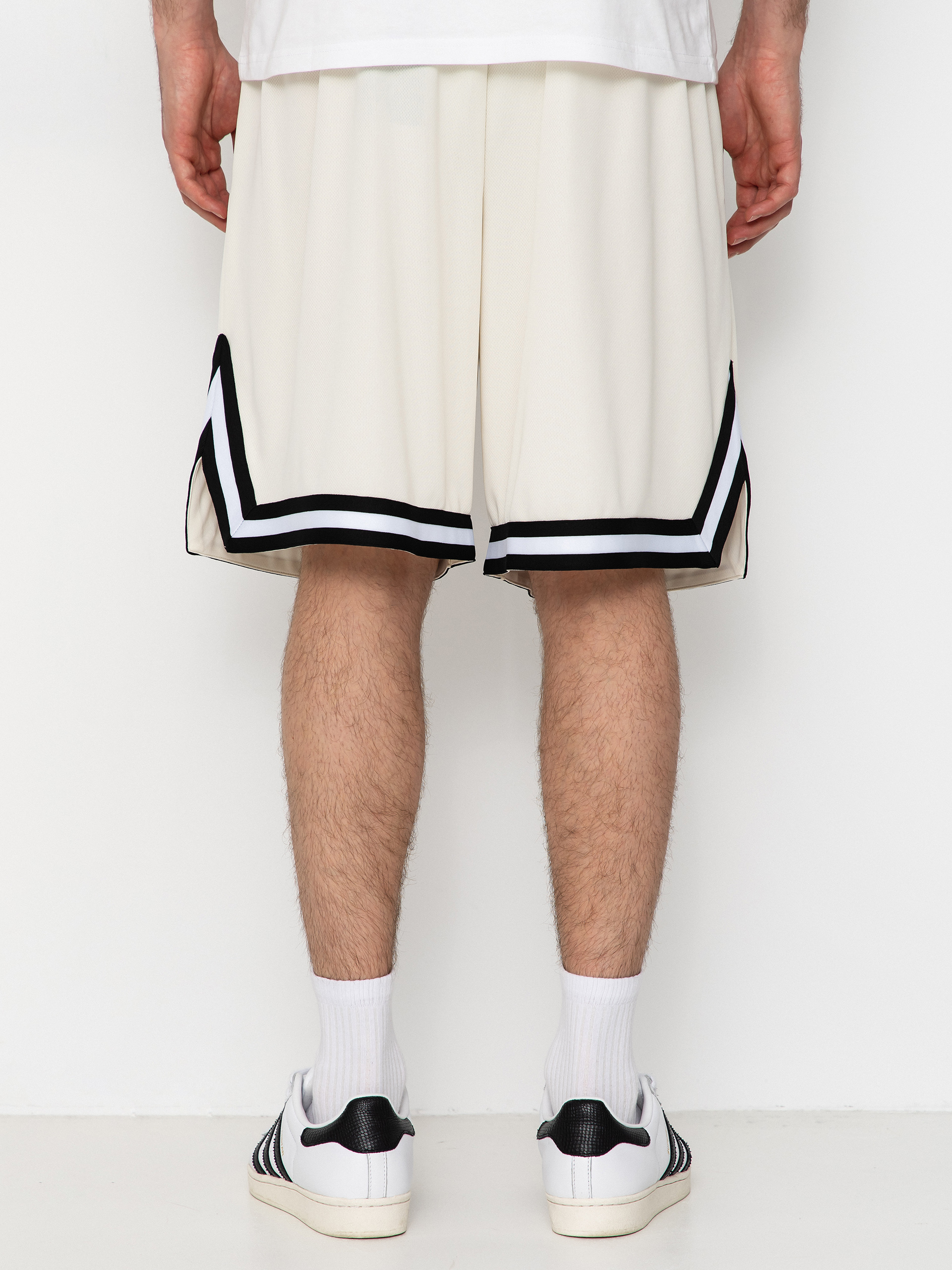 Kraťasy Karl Kani Small Signature Essential Mesh (off white)
