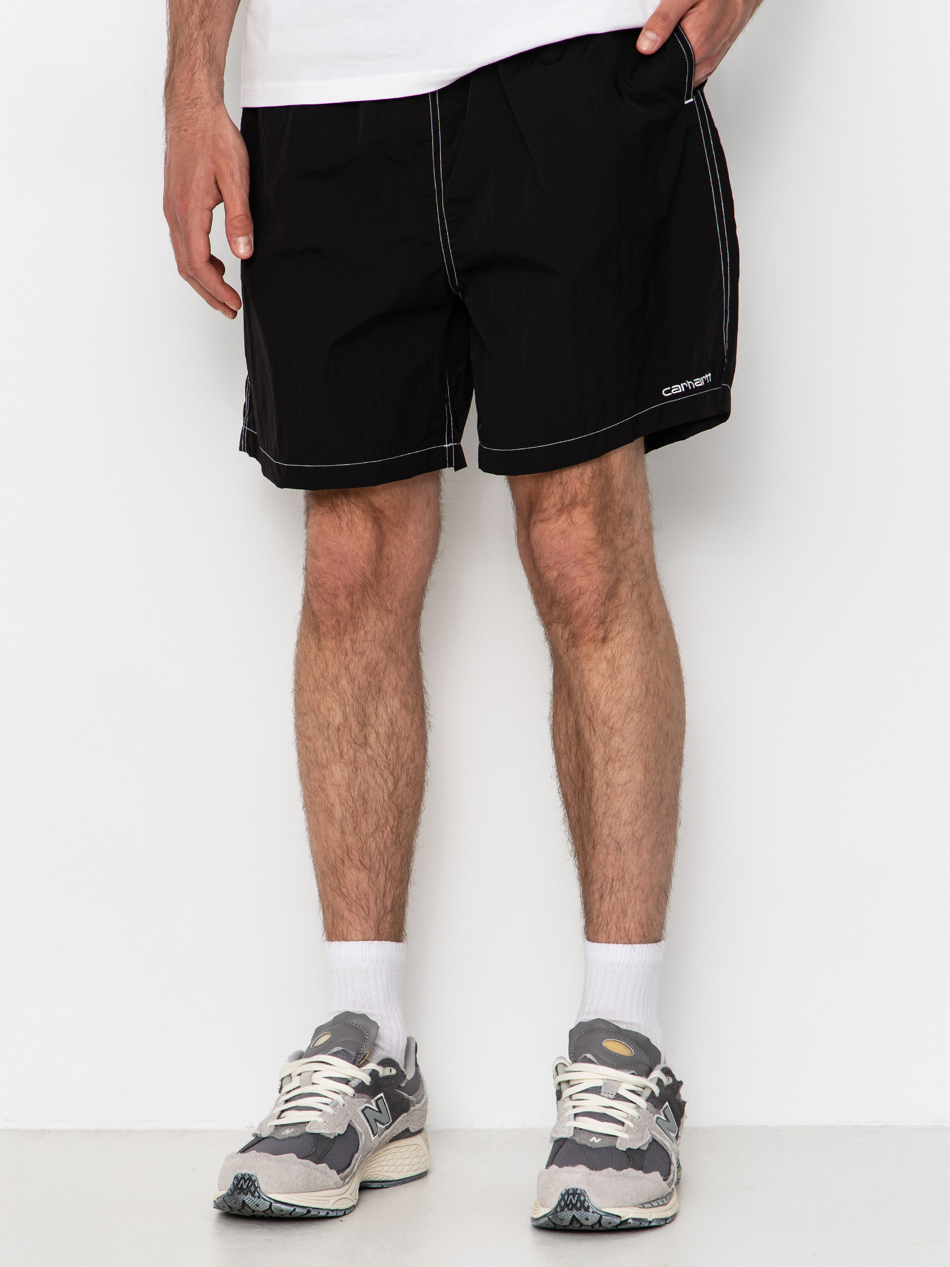 Kraťasy Carhartt WIP Canby Swim (black/white)