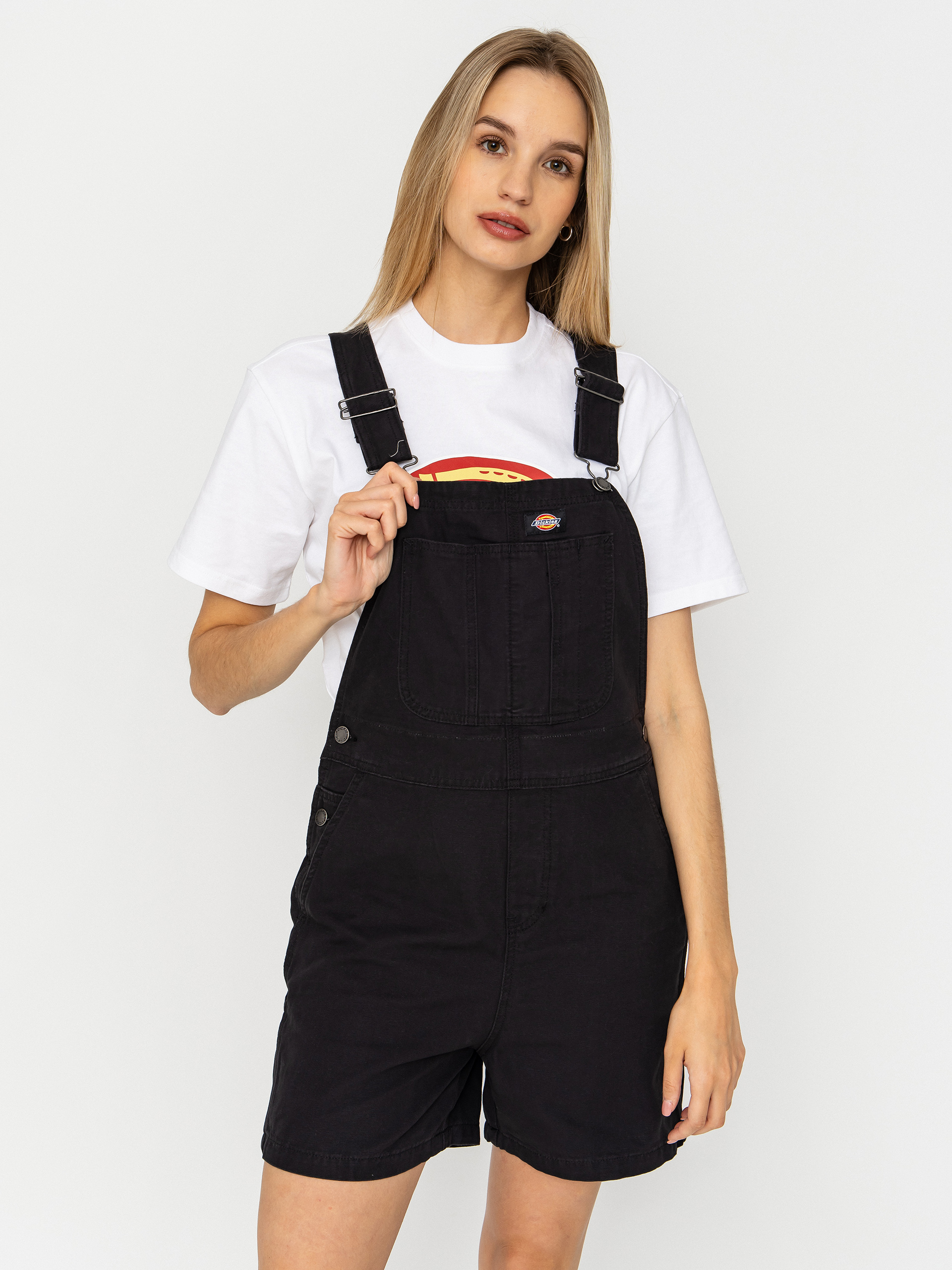 Kraťasy Dickies Lightweight Canvas Short Bib Wmn