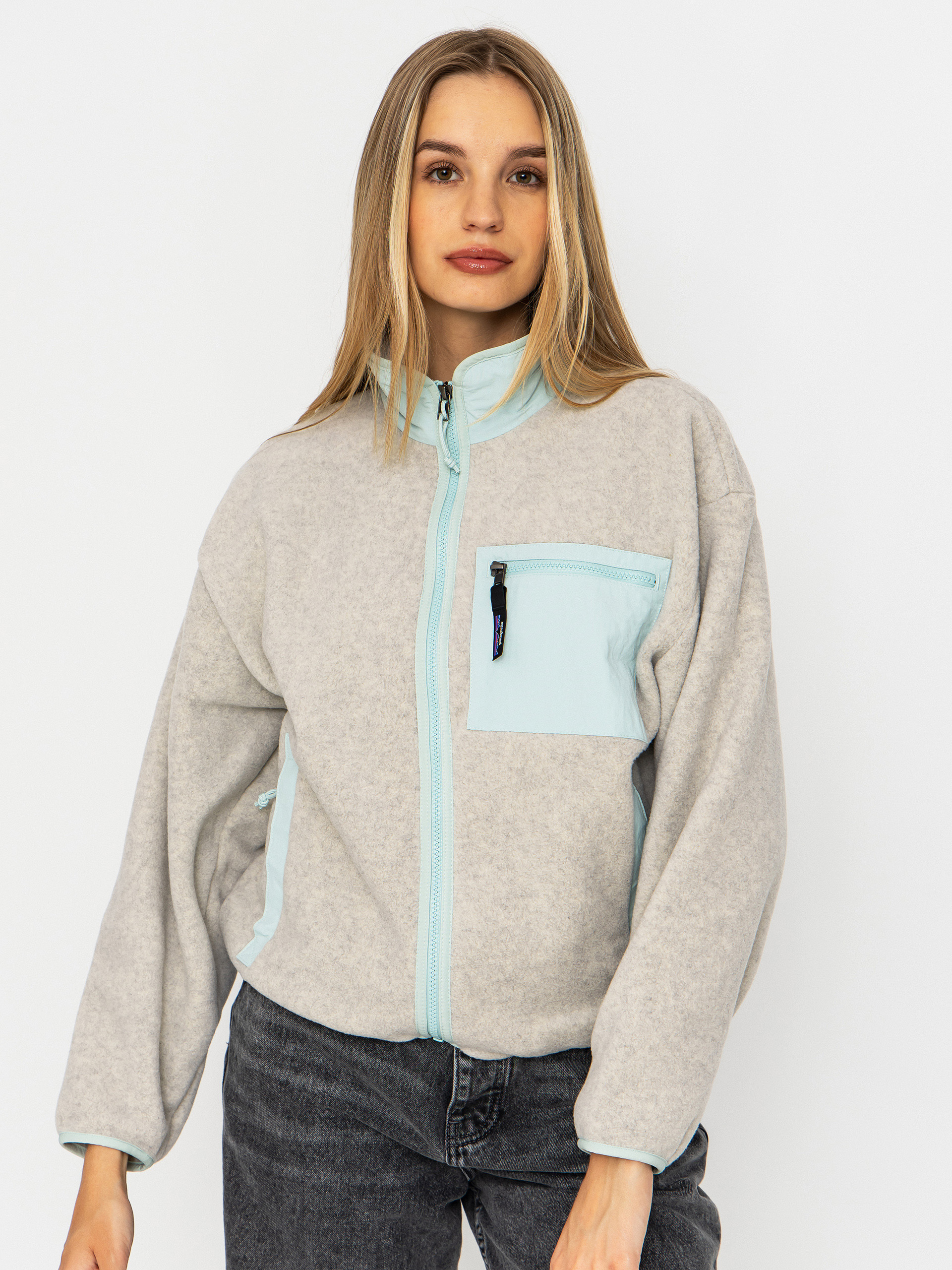 Fleecová mikina Patagonia Synchilla Wmn (oatmeal heather w/thin ice)