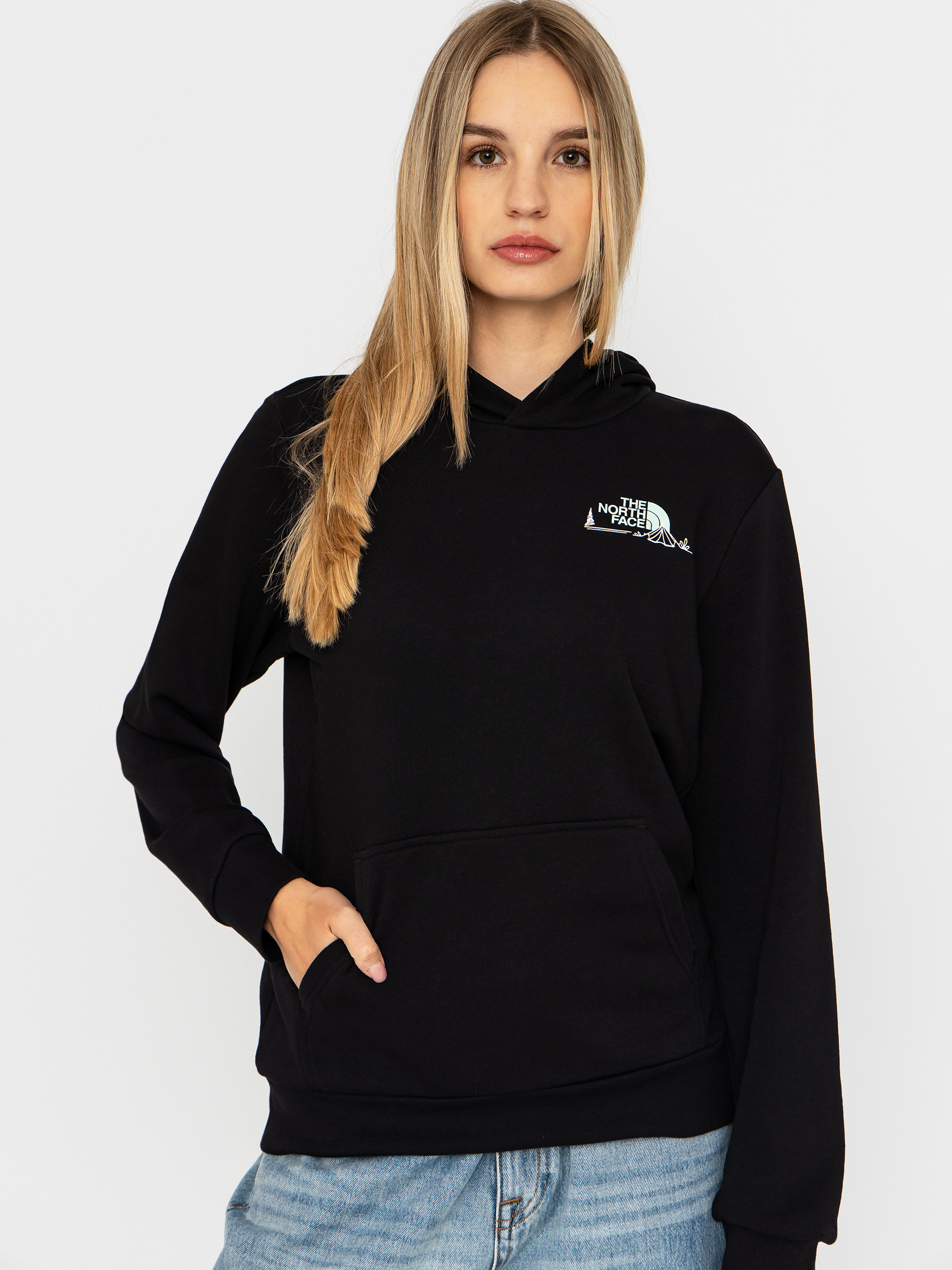 Mikina s kapucí The North Face Monte HD Wmn