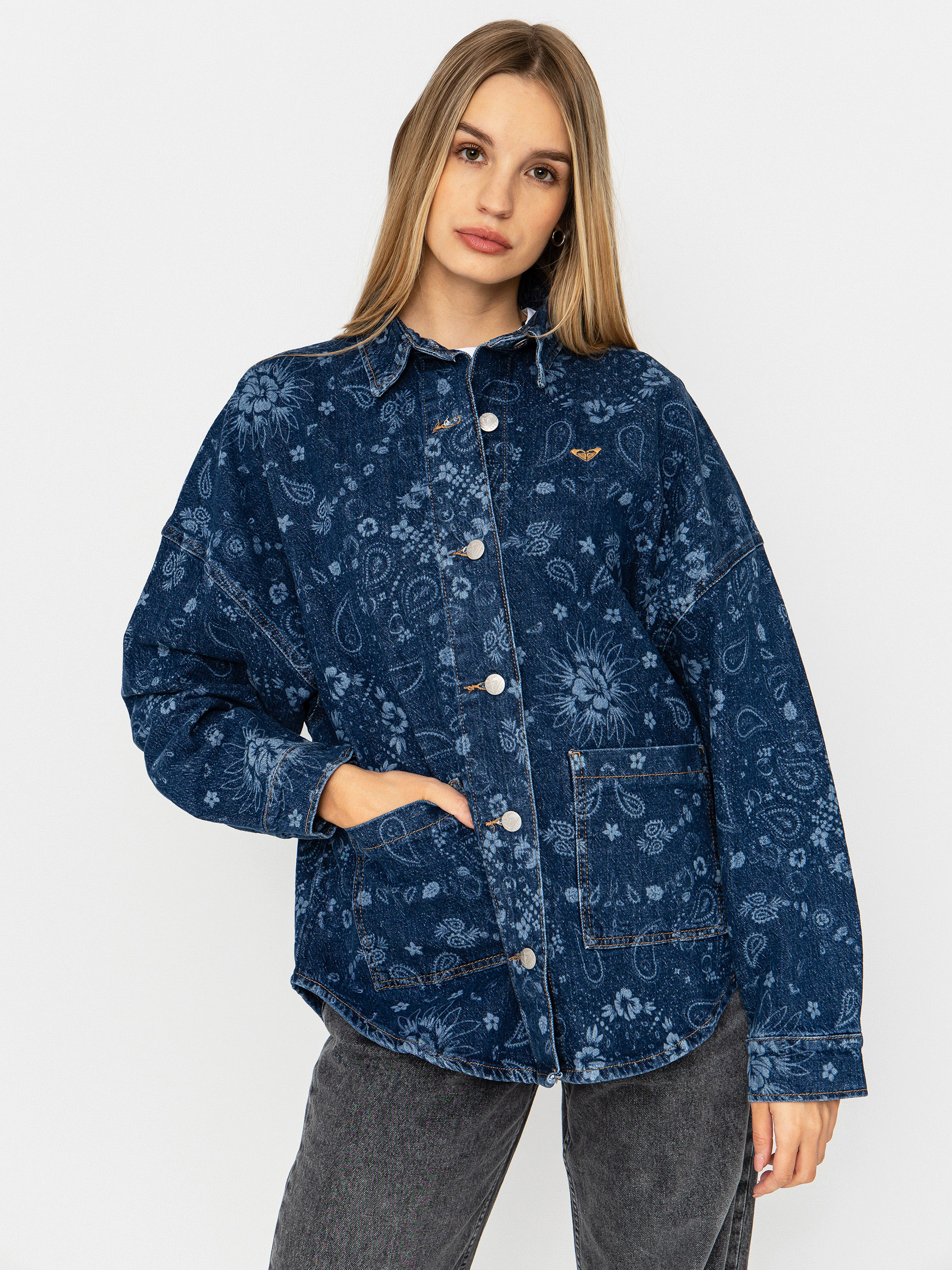 Košile Roxy Kick Back Washed Denim Wmn