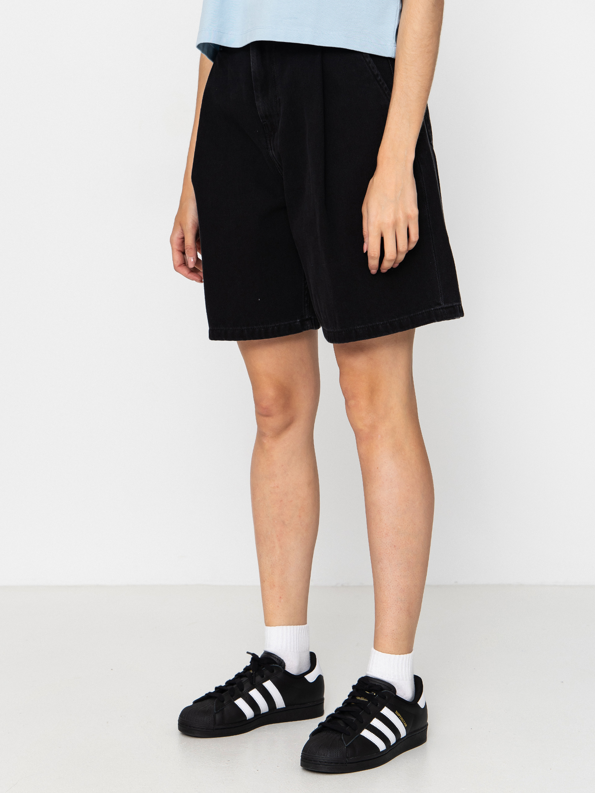 Kraťasy Carhartt WIP Alta Wmn (black stone washed)