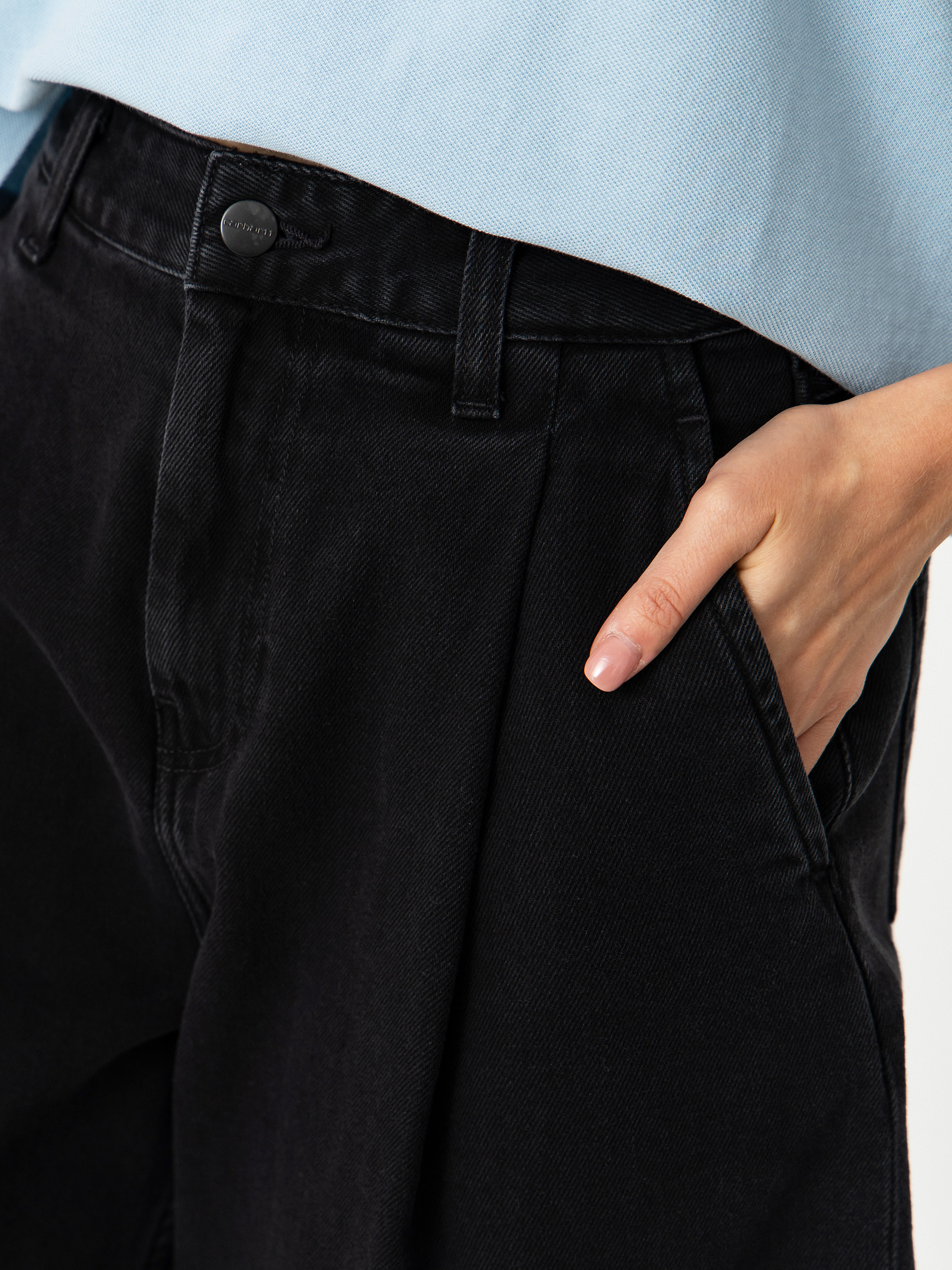 Kraťasy Carhartt WIP Alta Wmn (black stone washed)