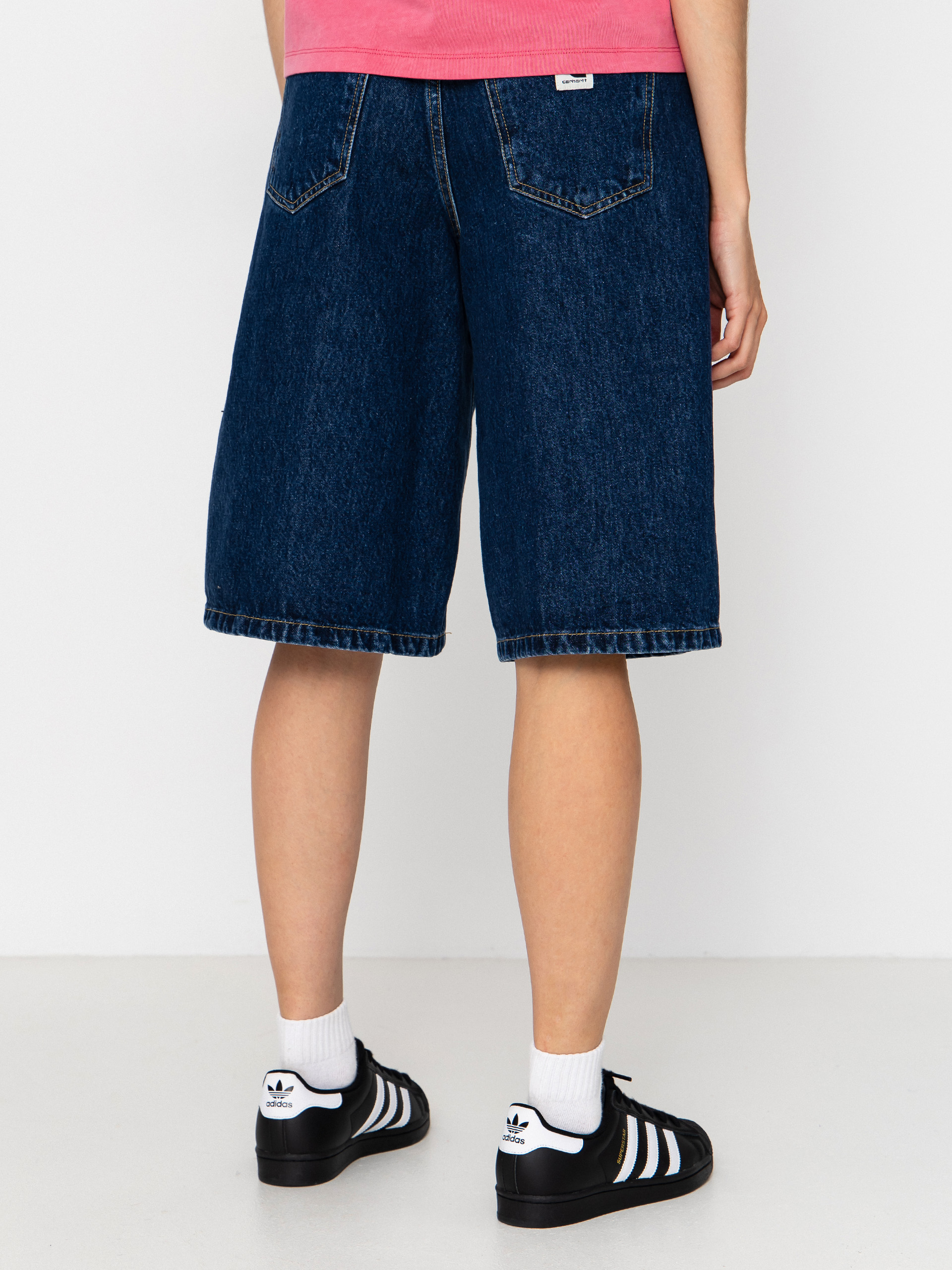 Kraťasy Carhartt WIP Belmont Wmn (blue stone washed)