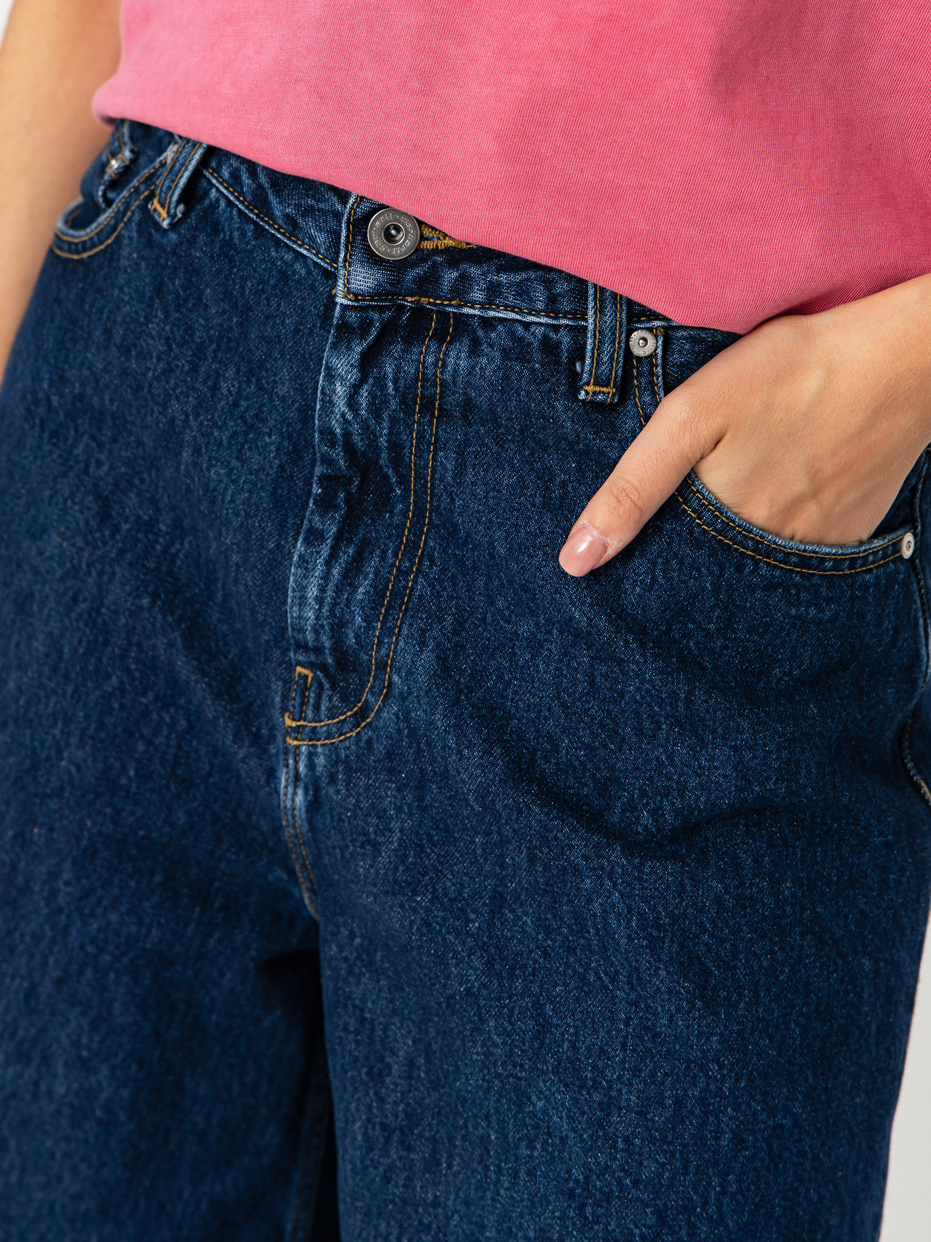Kraťasy Carhartt WIP Belmont Wmn (blue stone washed)