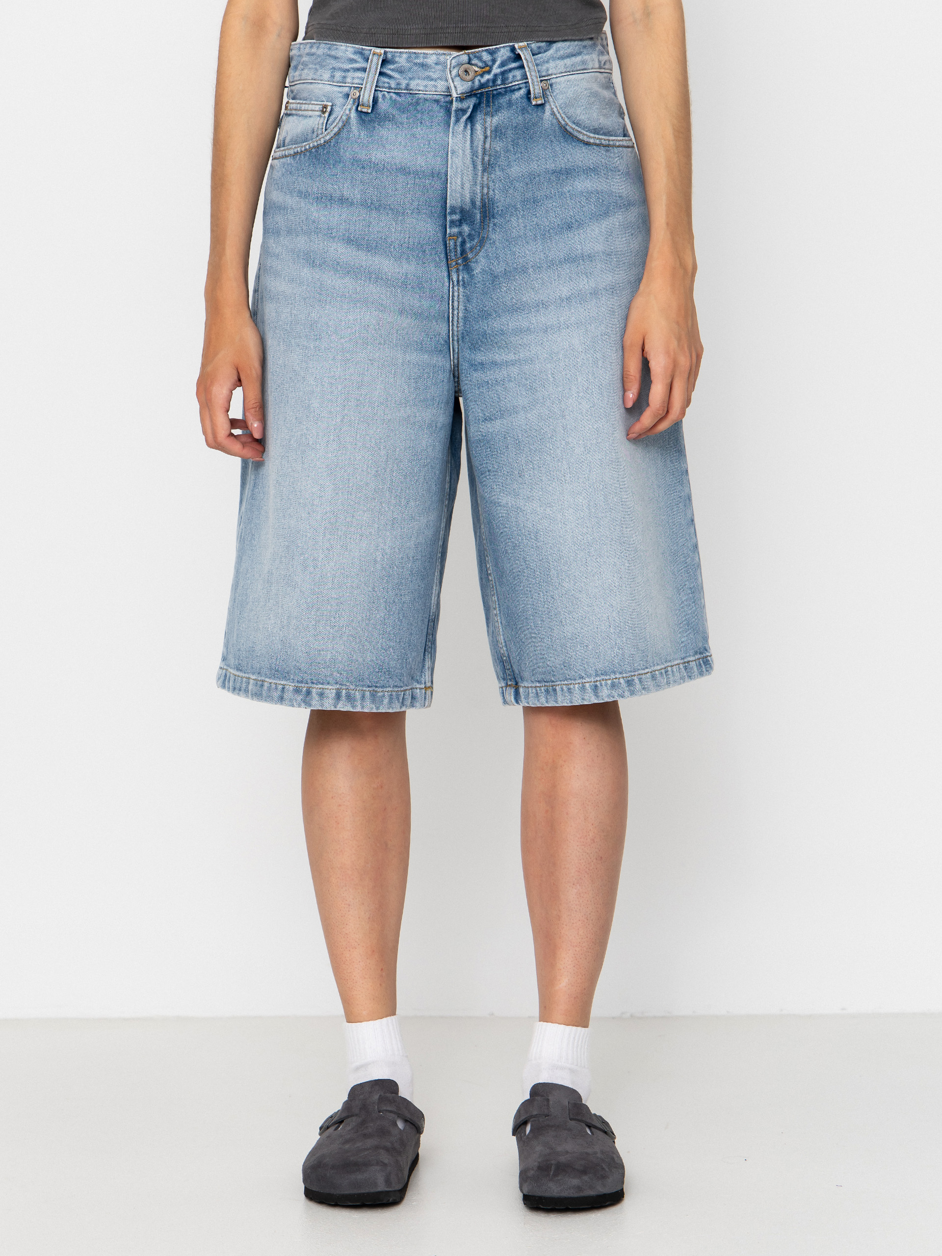 Krau0165asy Carhartt WIP Belmont Wmn (blue heavy worn bleached)