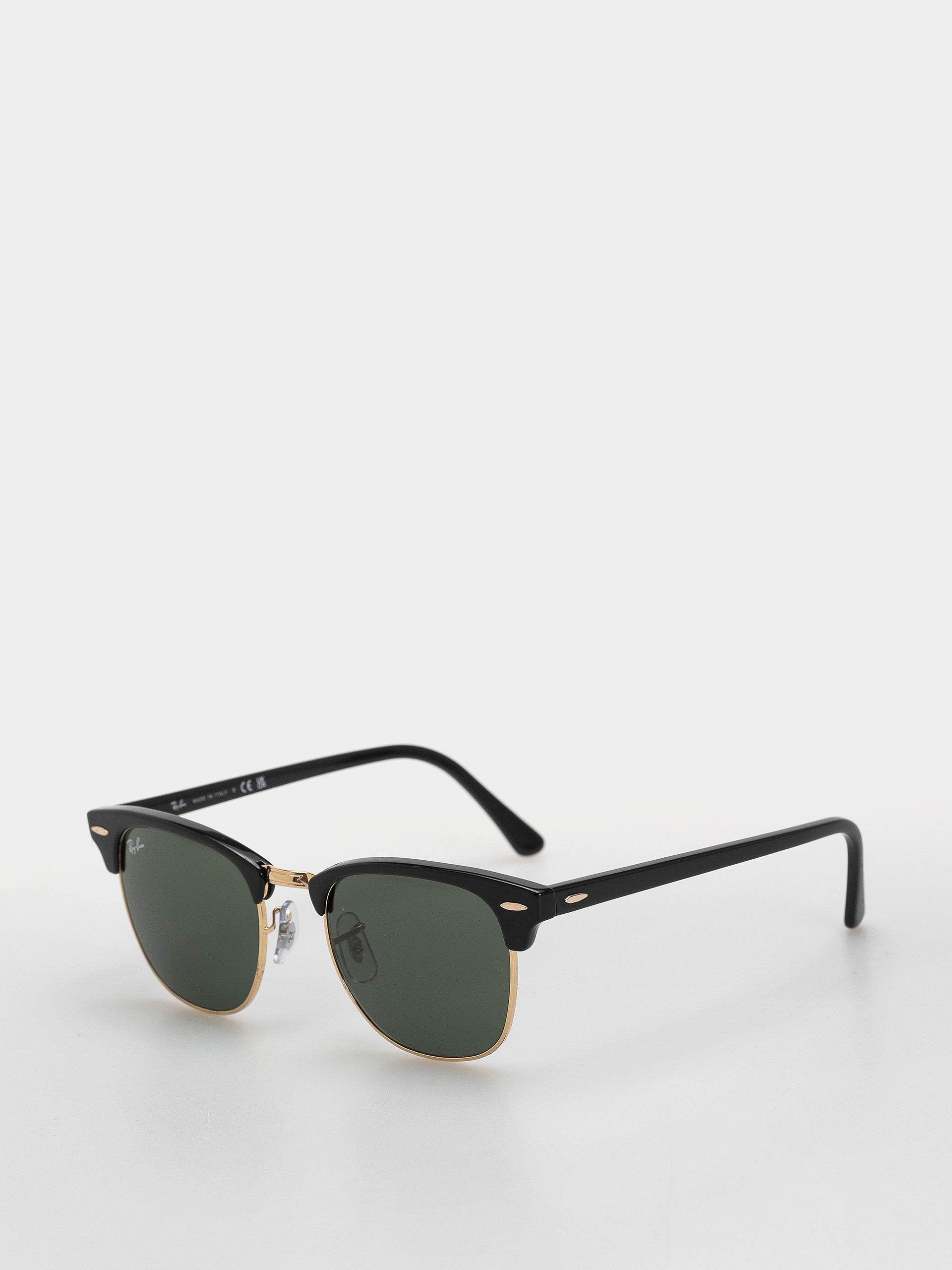Sluneční brýle Ray-Ban Clubmaster Classic (polerowany czarno-złote/zielone g-15)