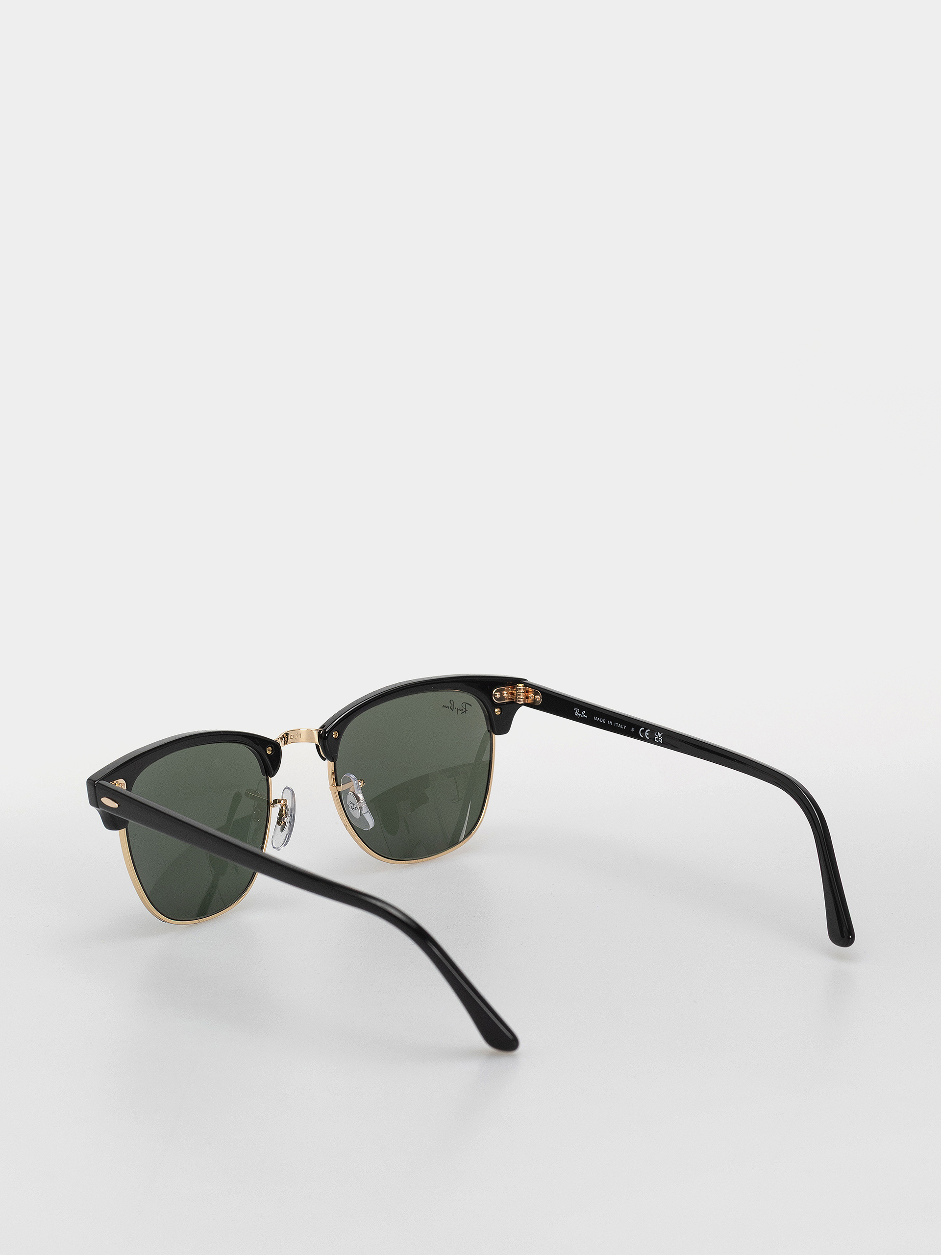 Sluneční brýle Ray-Ban Clubmaster Classic (polerowany czarno-złote/zielone g-15)