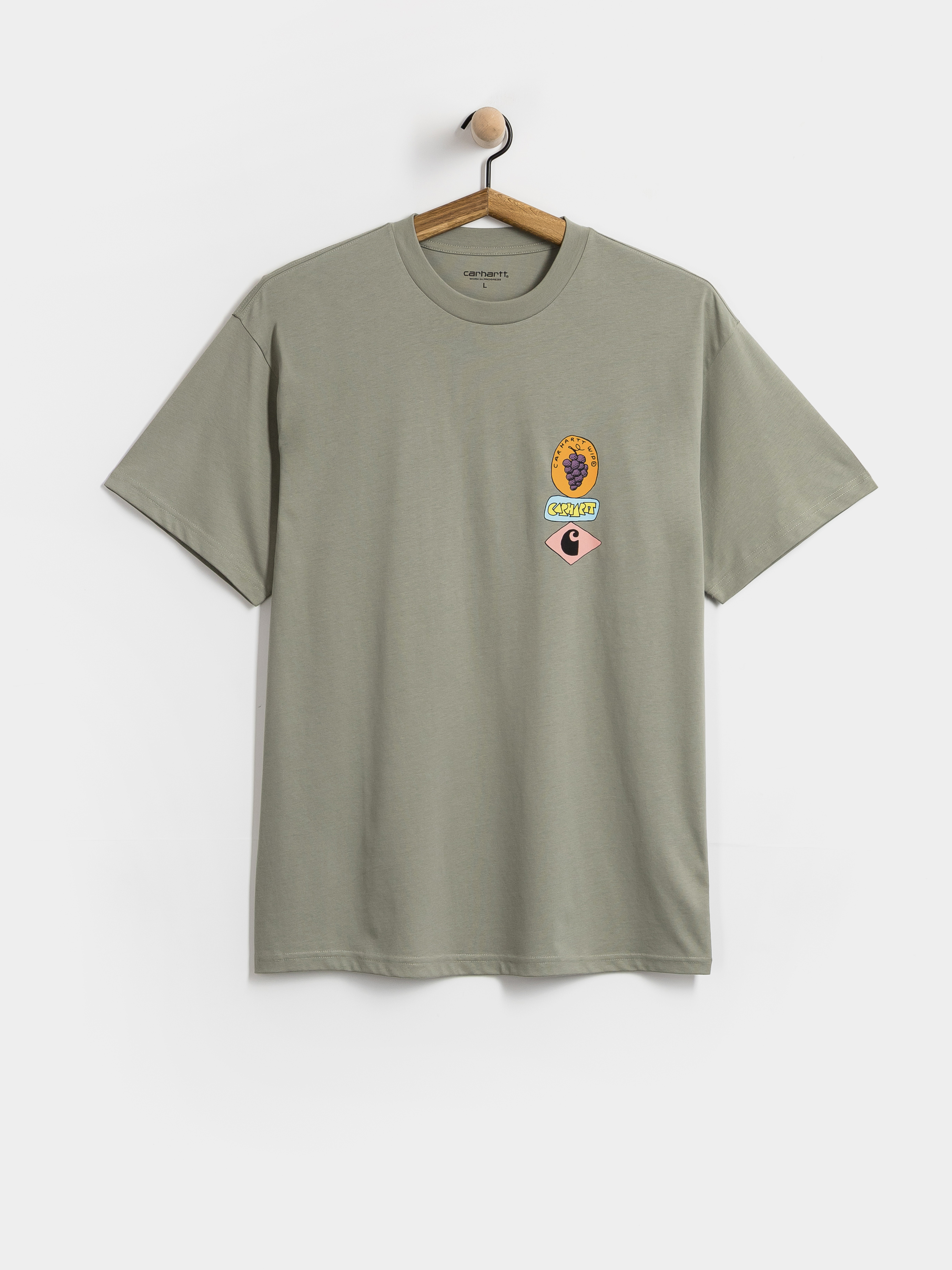 Tričko Carhartt WIP Stacked Grapes (shady green)