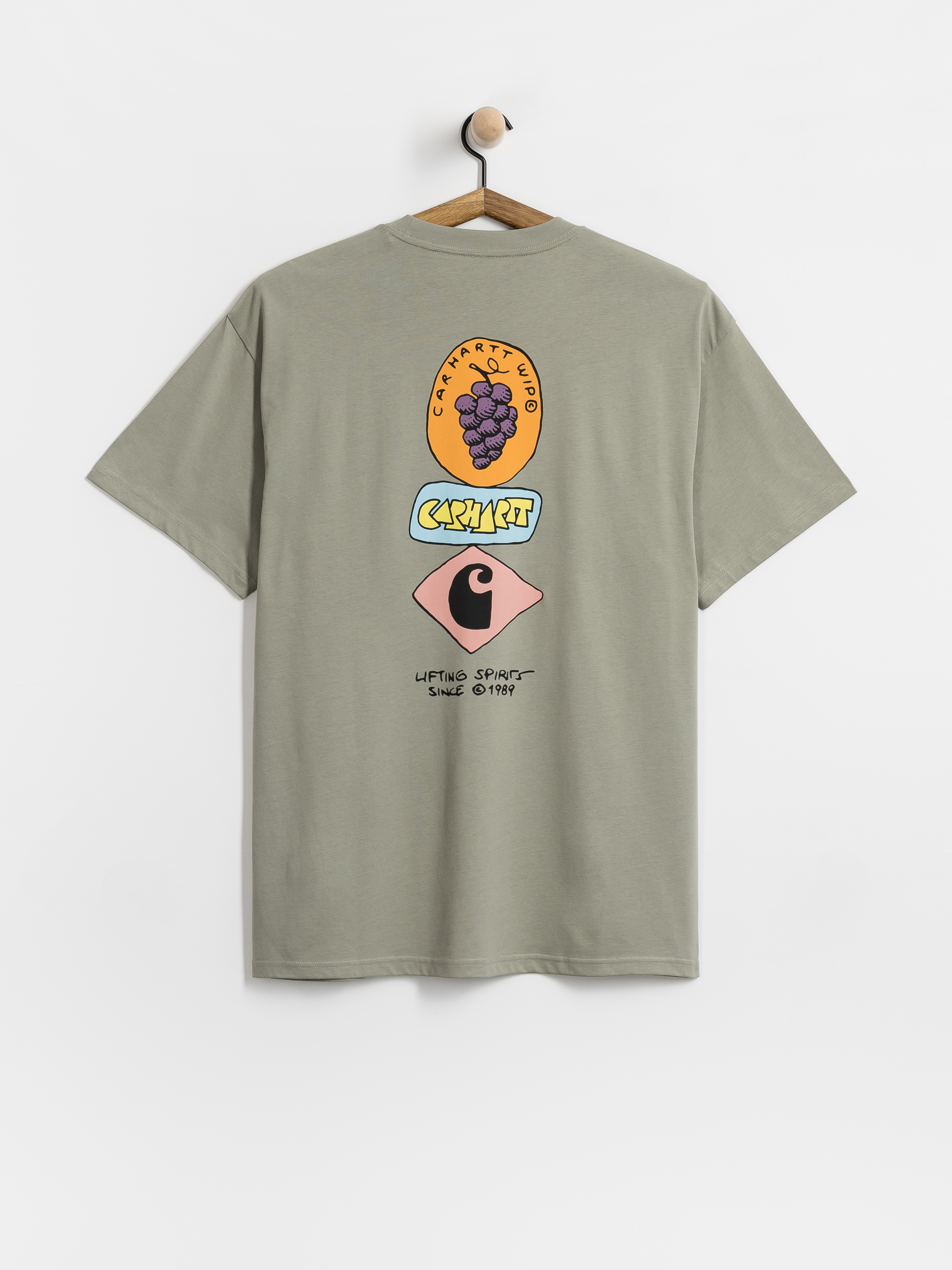 Tričko Carhartt WIP Stacked Grapes (shady green)