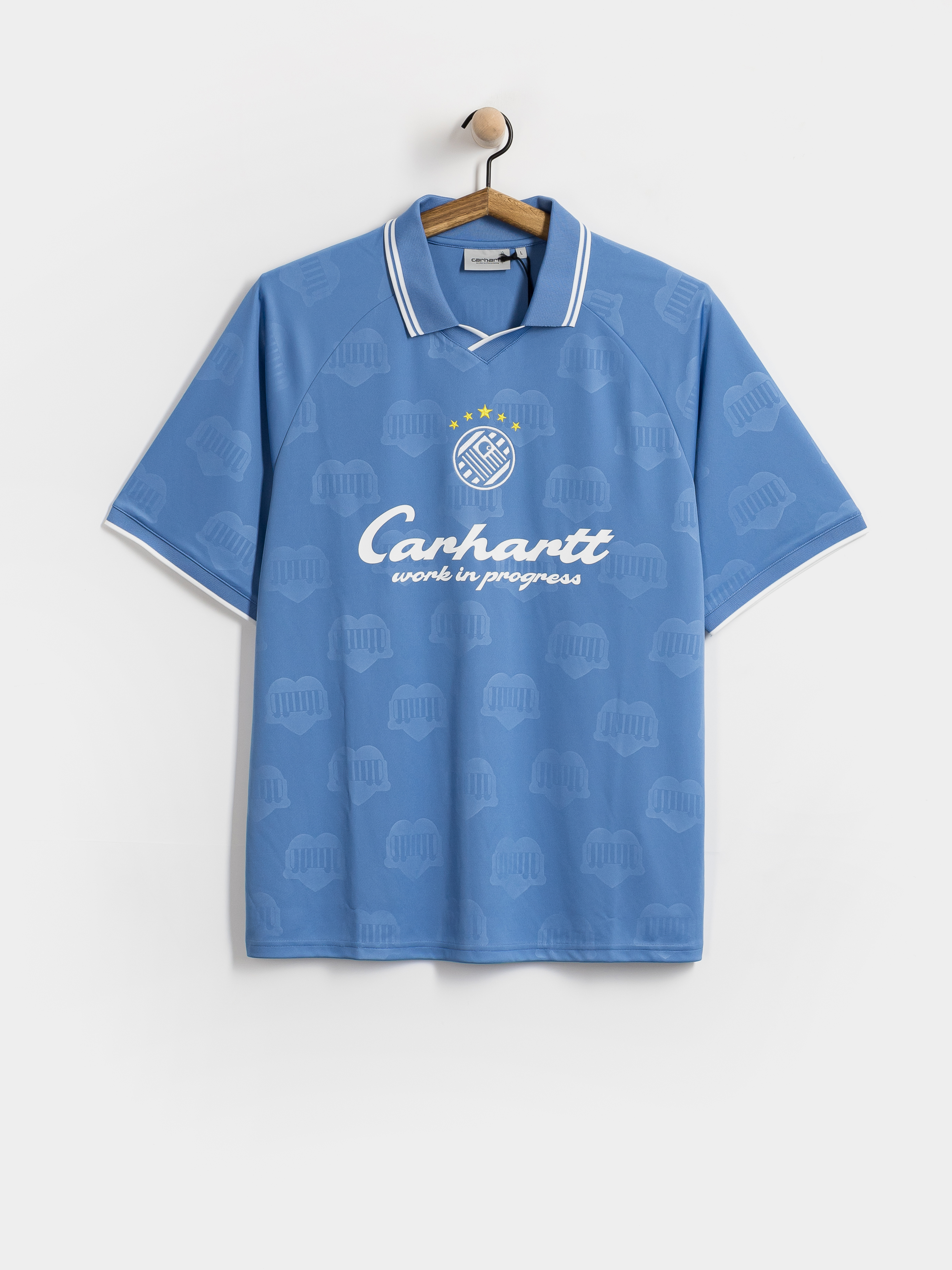 Tričko Carhartt WIP Terrace Football (heart train jacquard curacao)