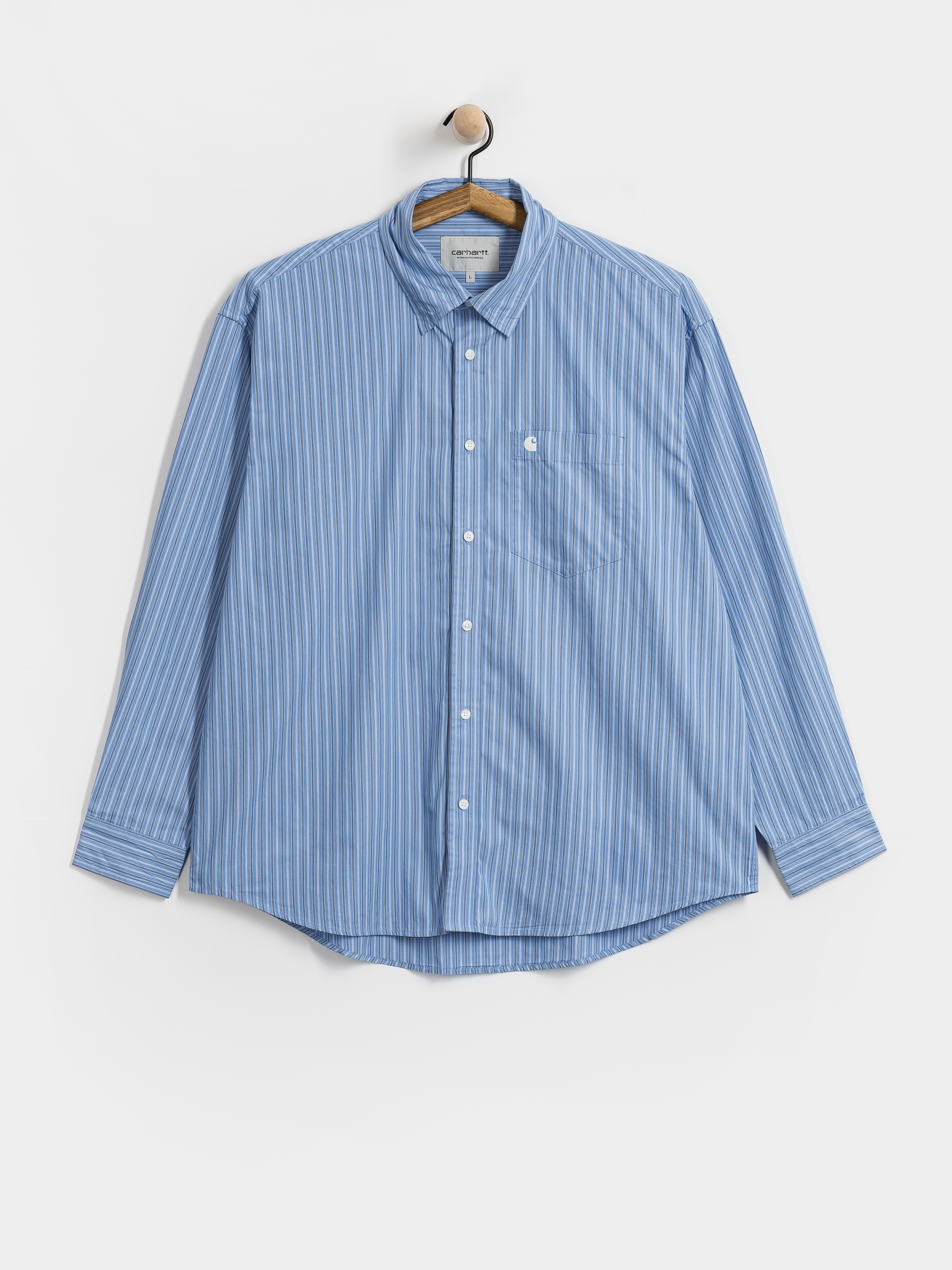 Košile Carhartt WIP Keene (keene stripe curacao)