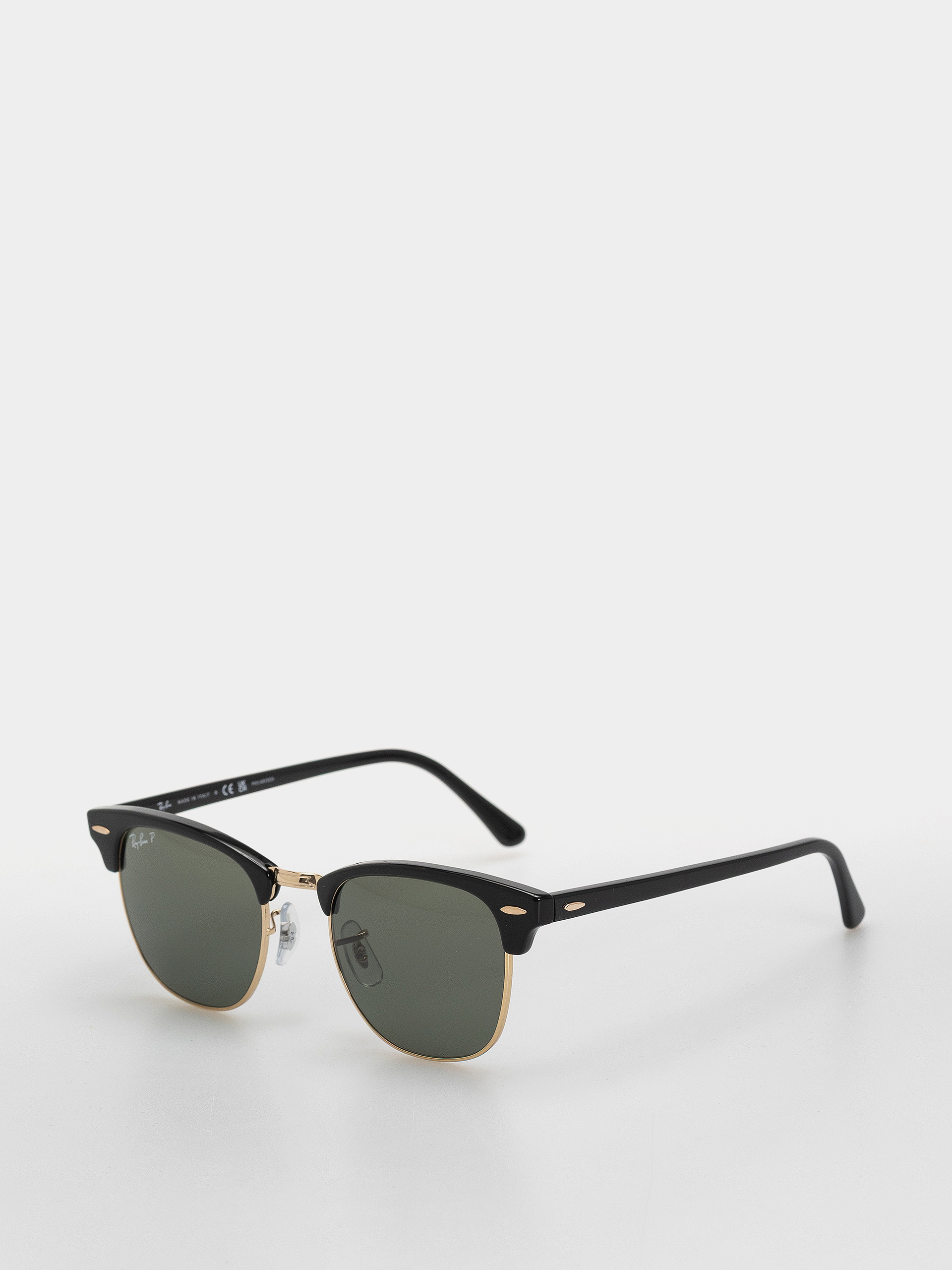 Sluneční brýle Ray-Ban Clubmaster Classic (polerowany czarny i złoty/zielony g-15 polaryzowany)